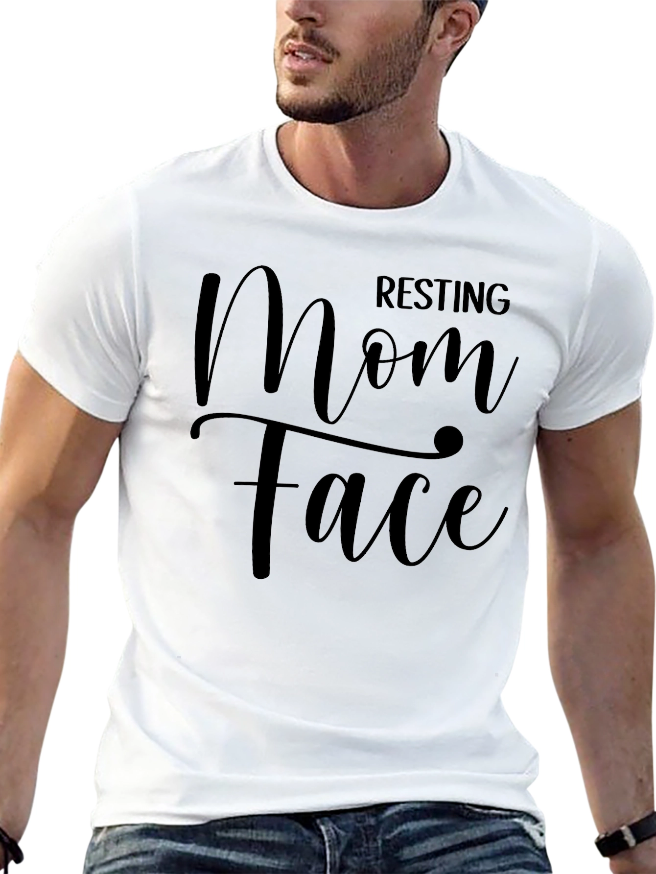 Resting Mom Face Graphic Tee - Trendy Unisex T-Shirt