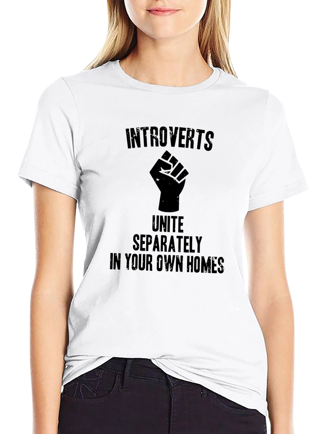 Introverts Unite T-Shirt - Black Graphic Tee