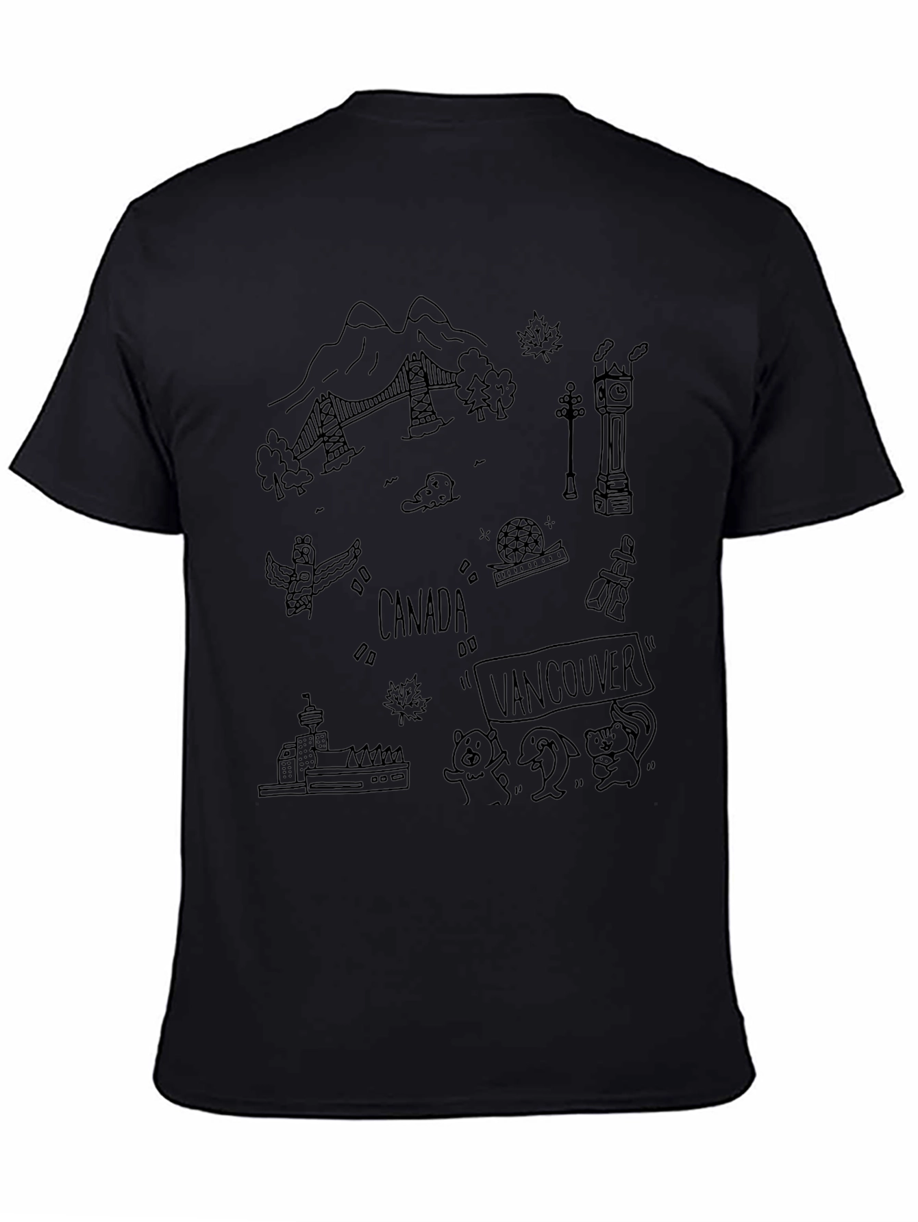 Vancouver Canada Doodle T-Shirt