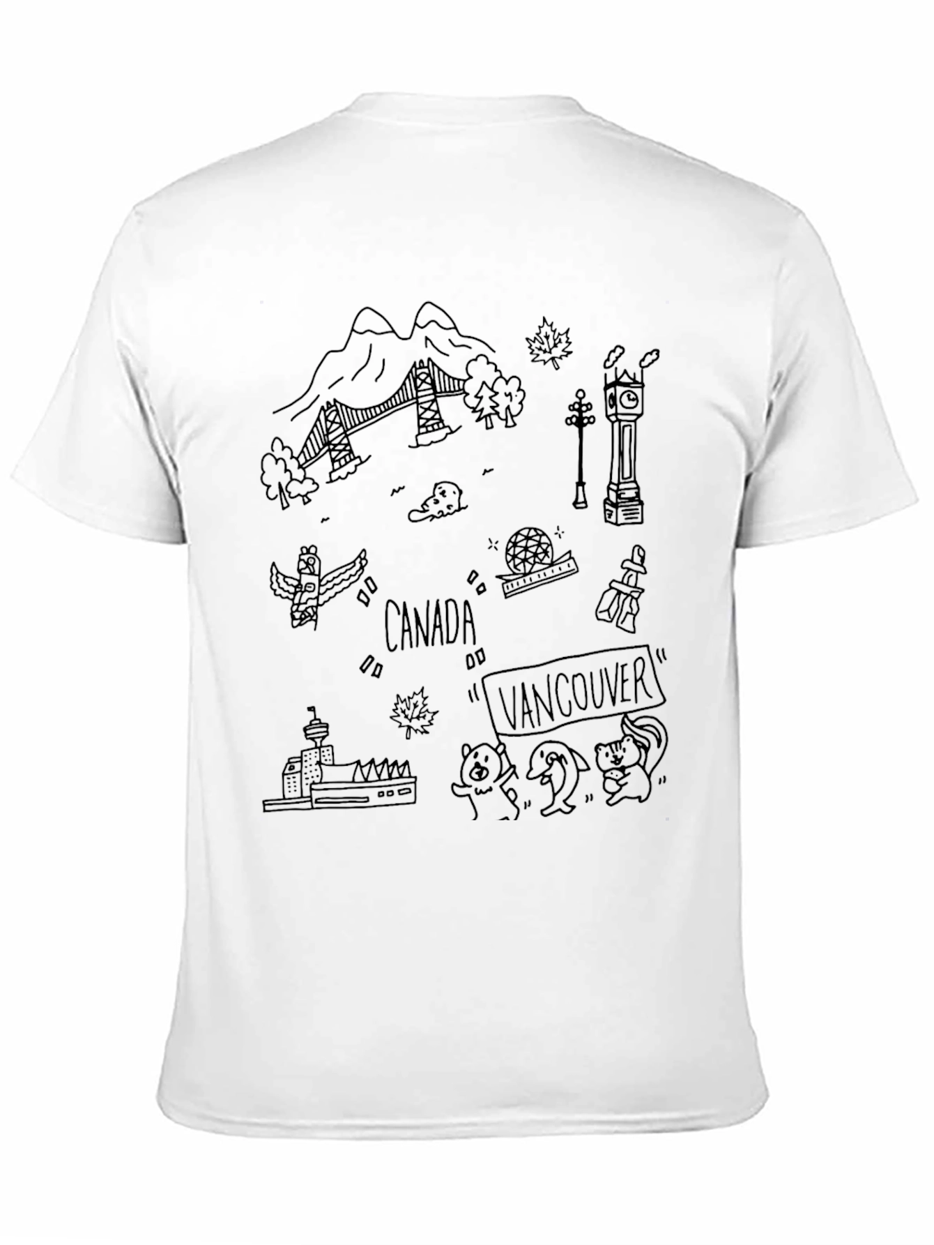 Vancouver Canada Doodle T-Shirt