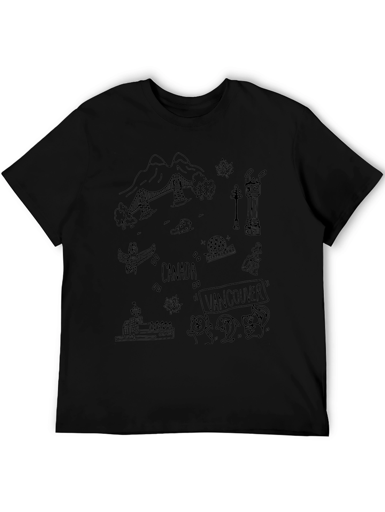 Vancouver Canada Doodle T-Shirt