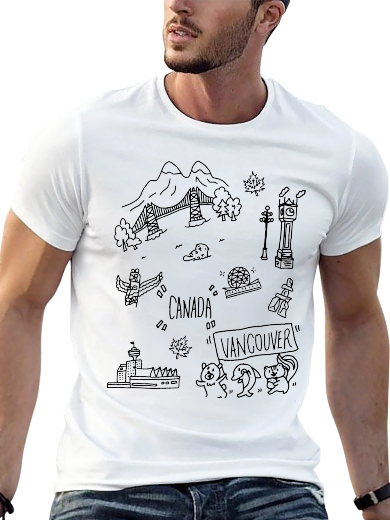 Vancouver Canada Doodle T-Shirt