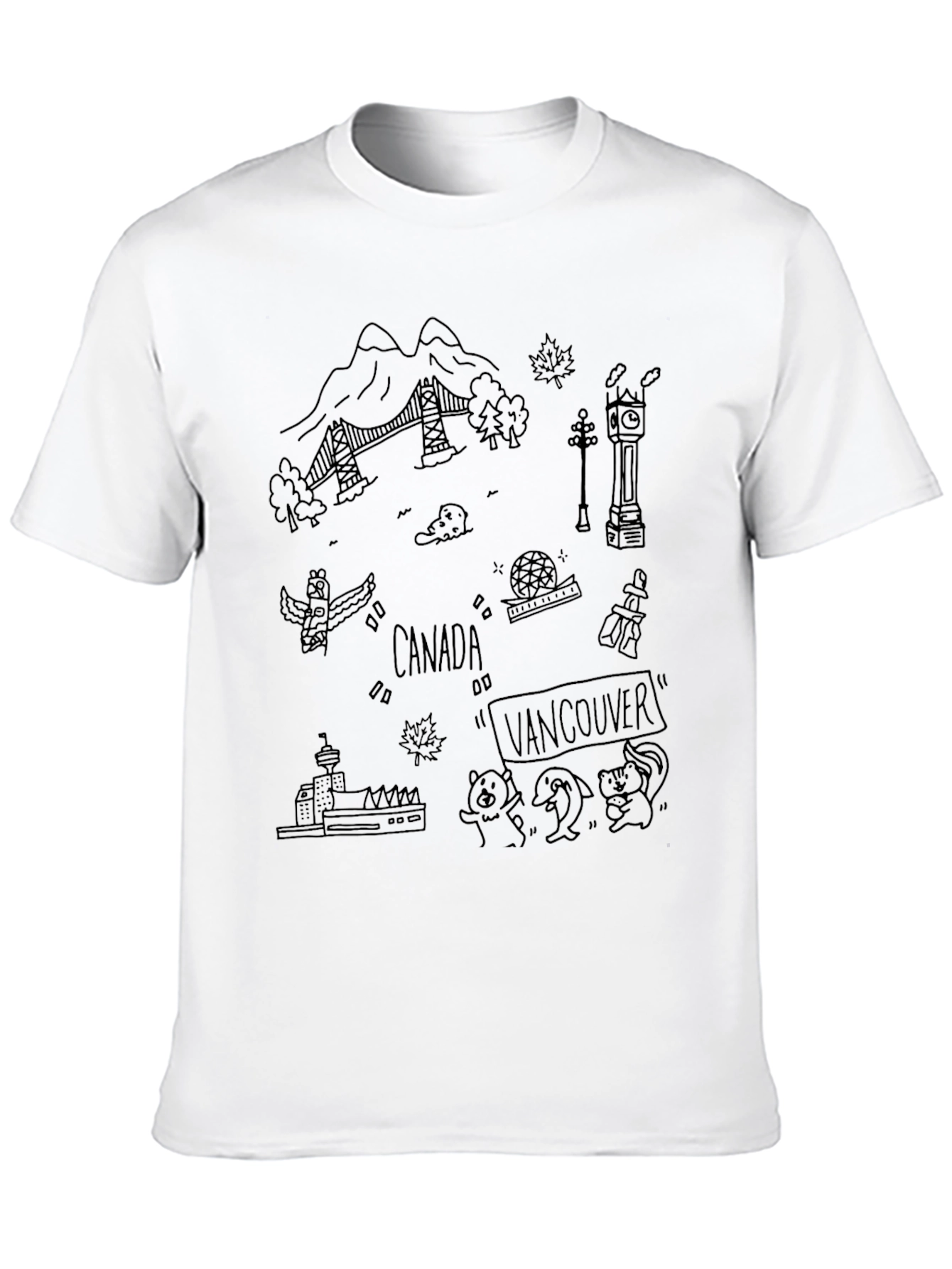 Vancouver Canada Doodle T-Shirt