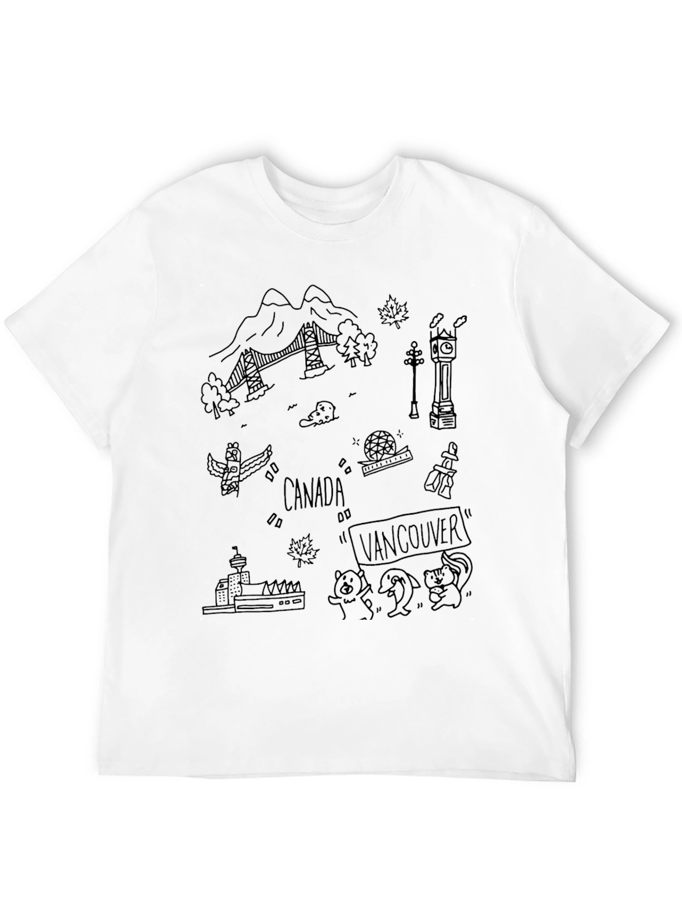 Vancouver Canada Doodle T-Shirt