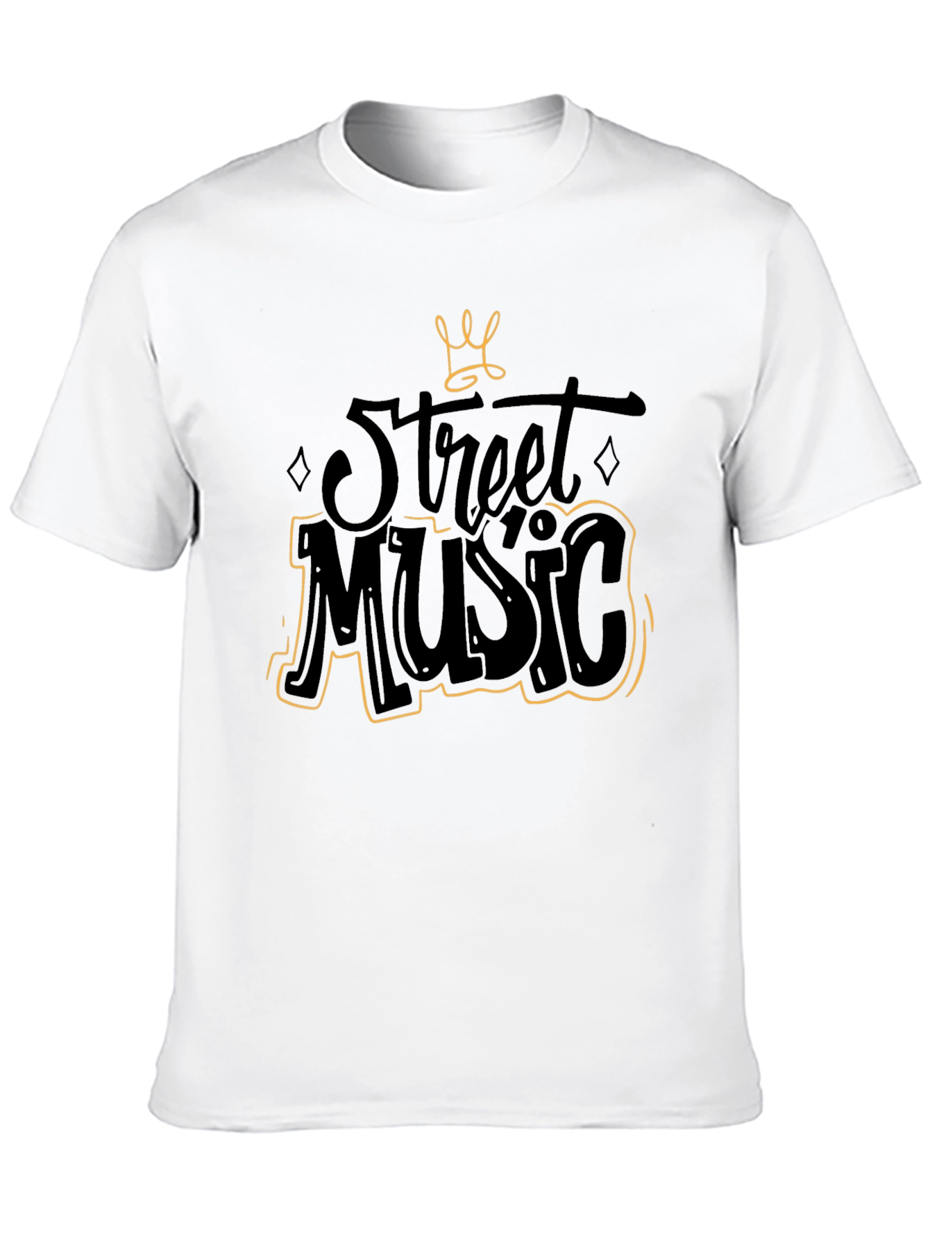 Street Music Graphic Black T-Shirt