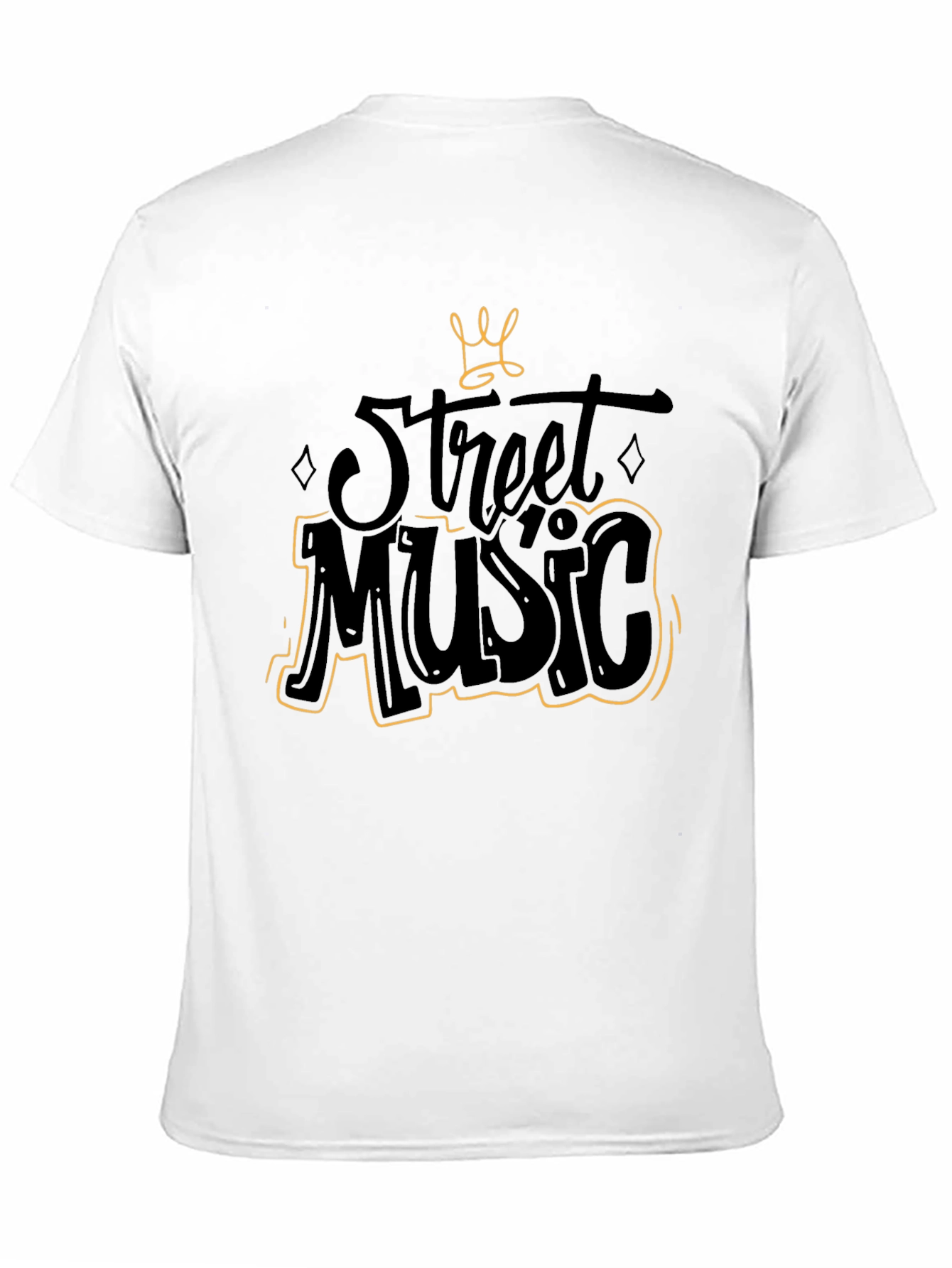 Street Music Graphic Black T-Shirt