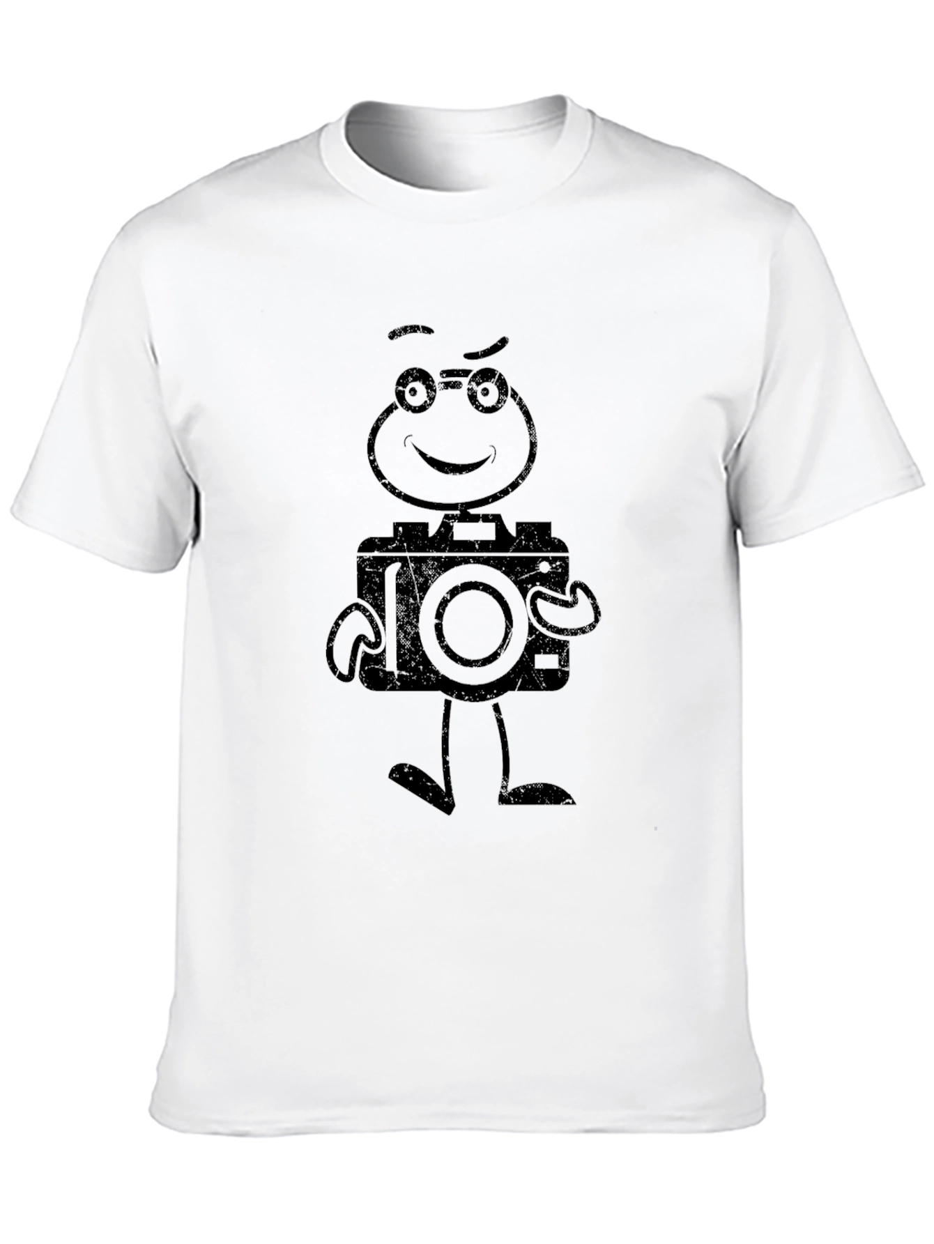 Cartoon Camera T-Shirt - Black