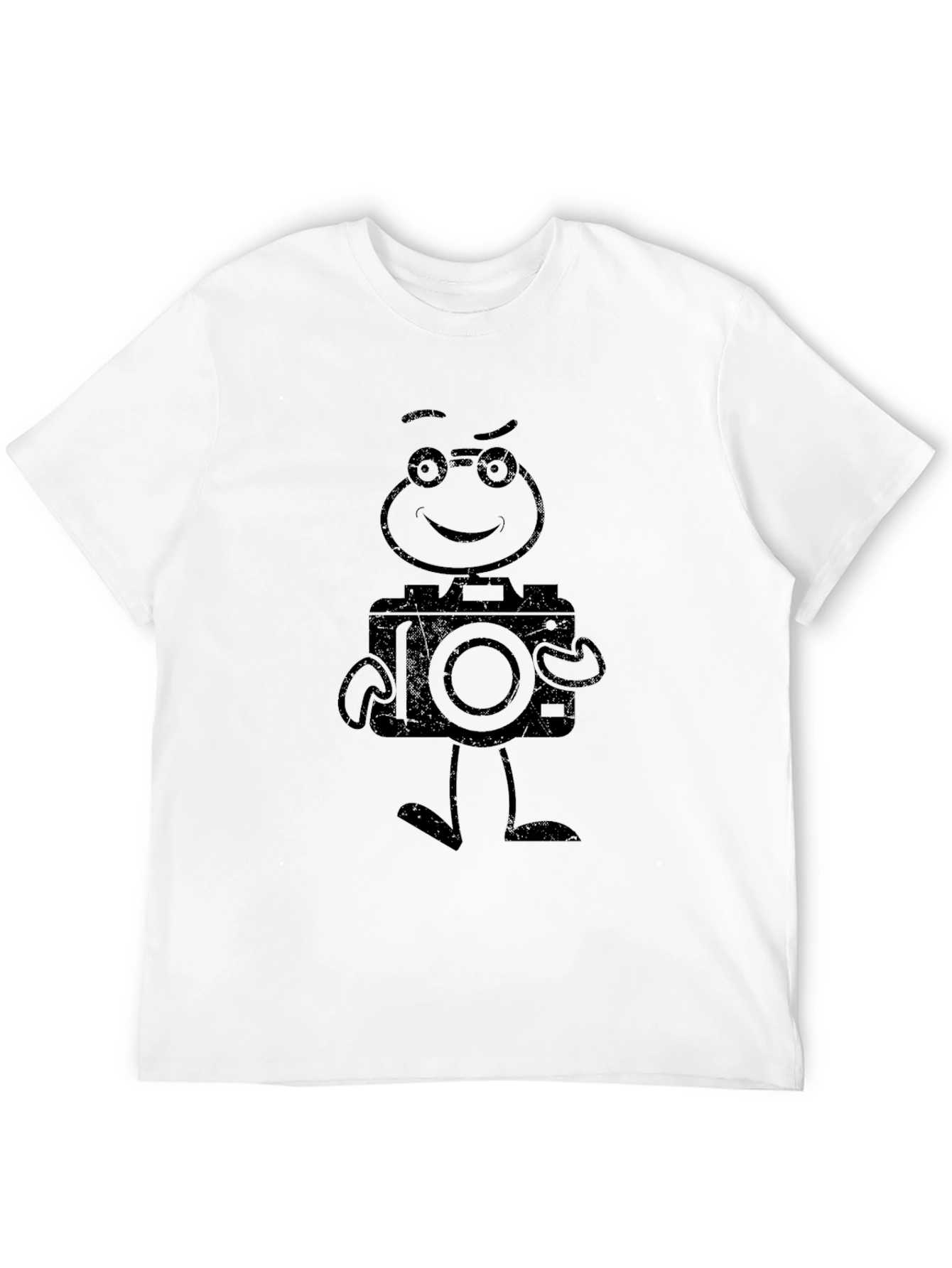 Cartoon Camera T-Shirt - Black