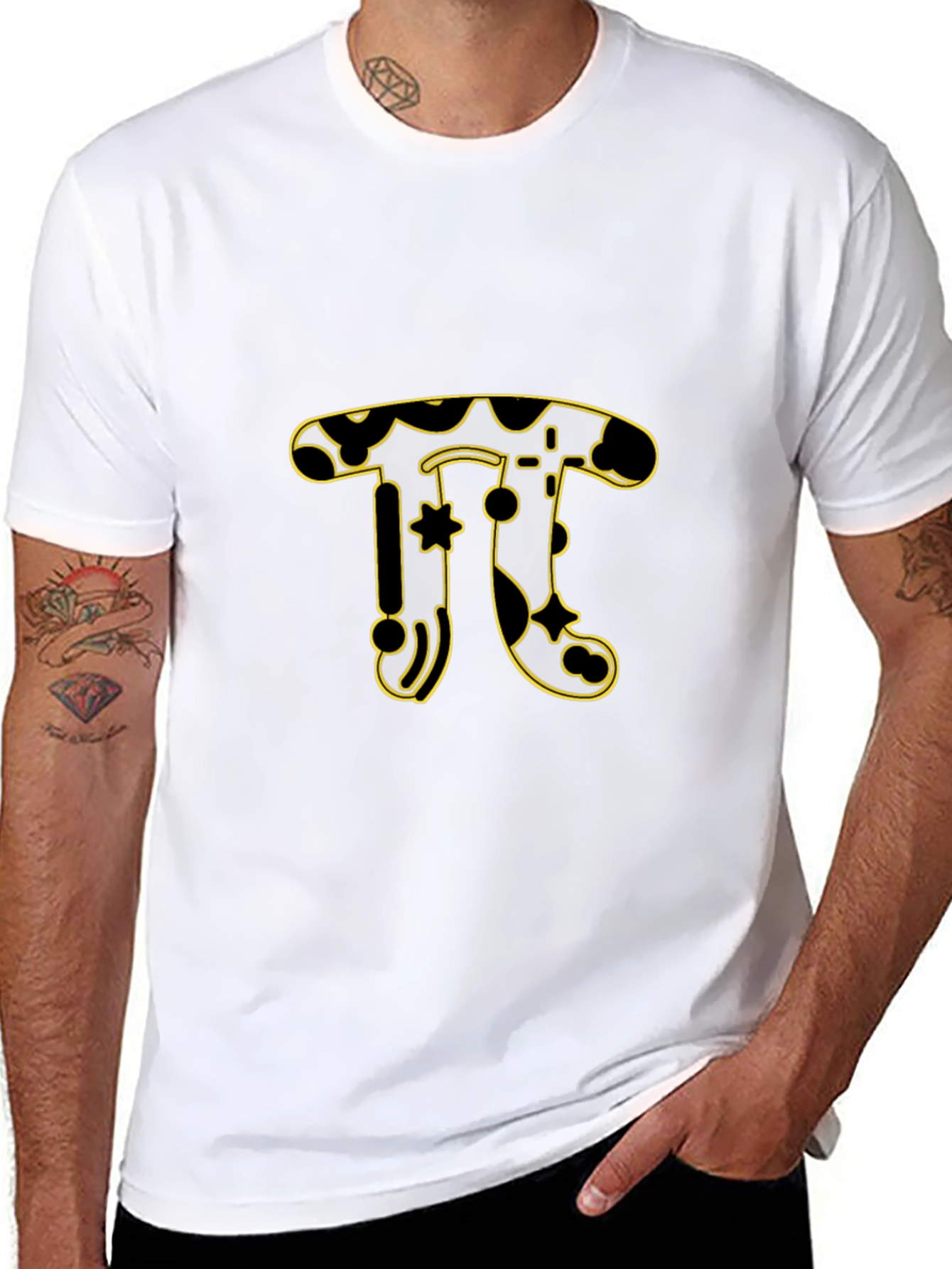 Black Pi T-Shirt - Math & Design Tee