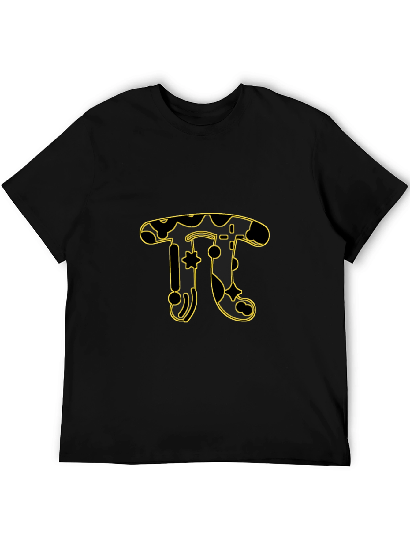 Black Pi T-Shirt - Math & Design Tee