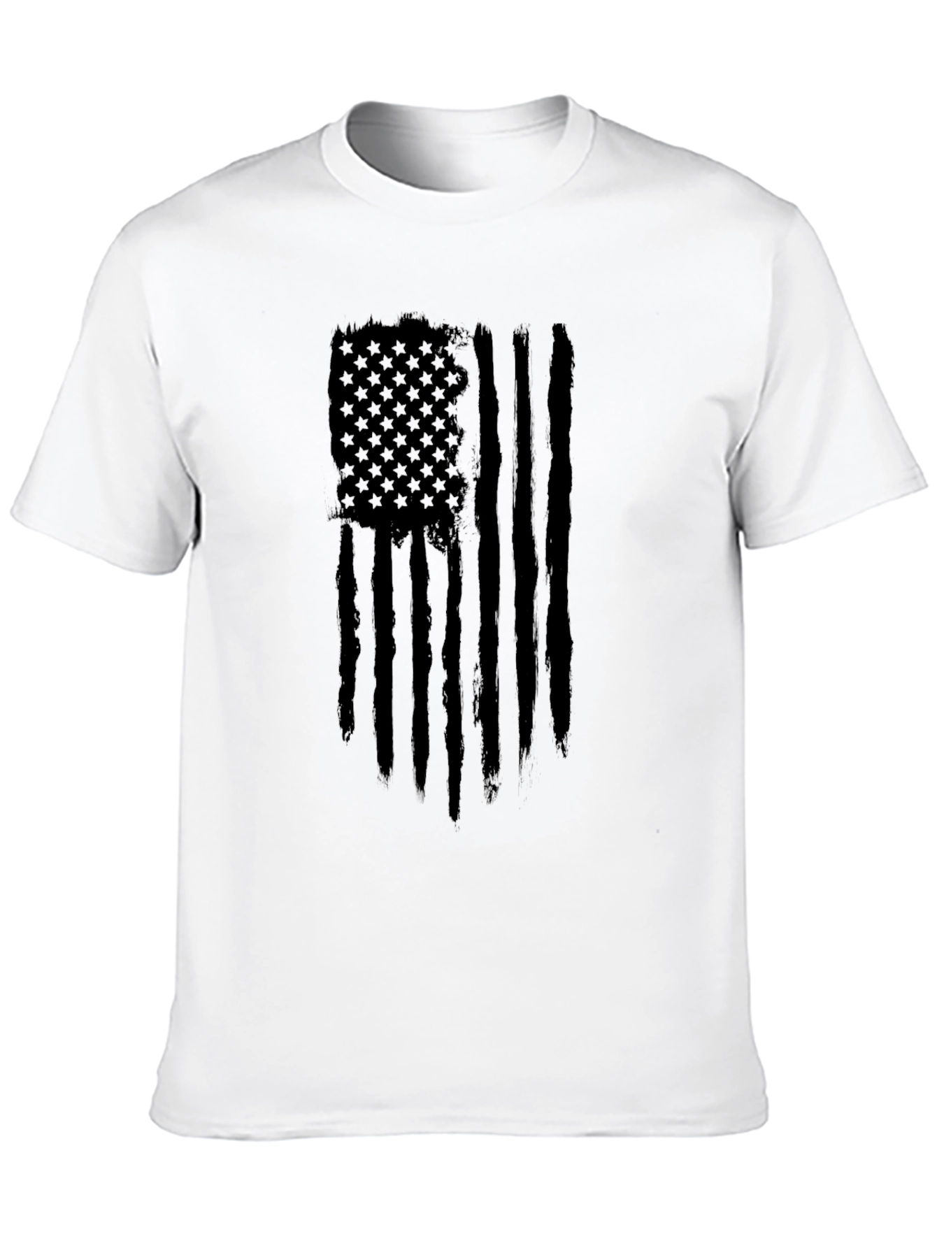 Distressed American Flag Graphic T-Shirt