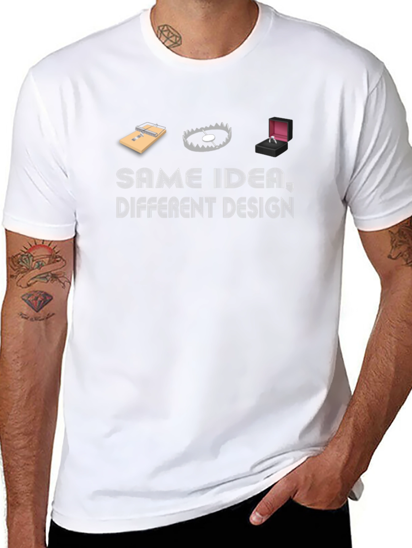 Same Idea T-Shirt Funny Marriage Proposal Trap Tee