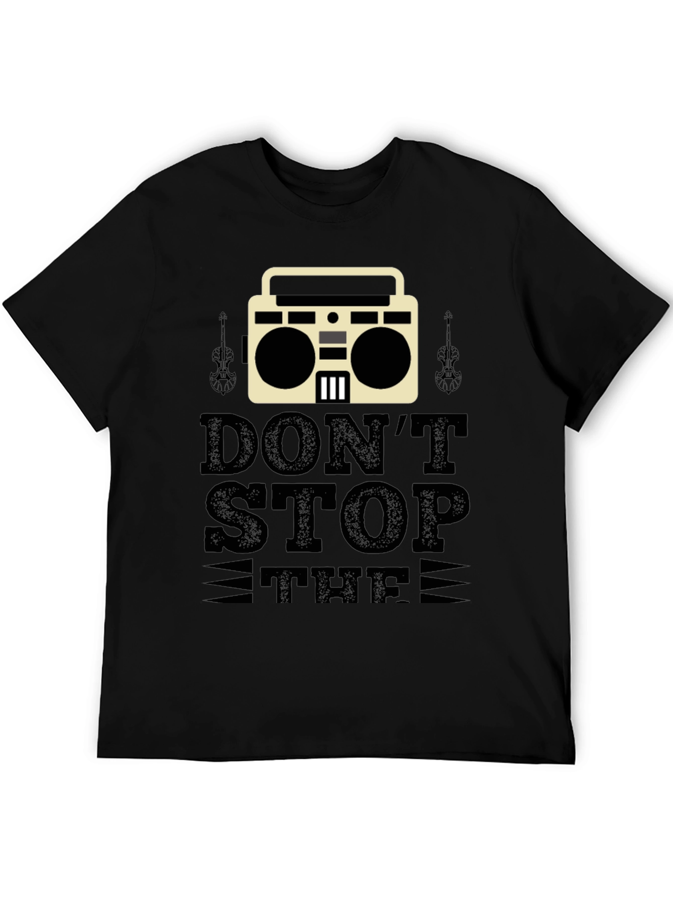 Dont Stop the Music Black T-Shirt