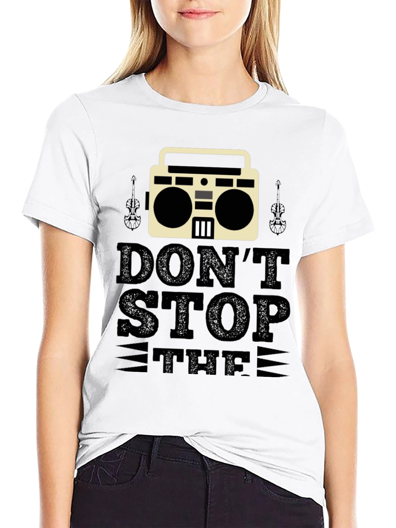 Dont Stop the Music Black T-Shirt