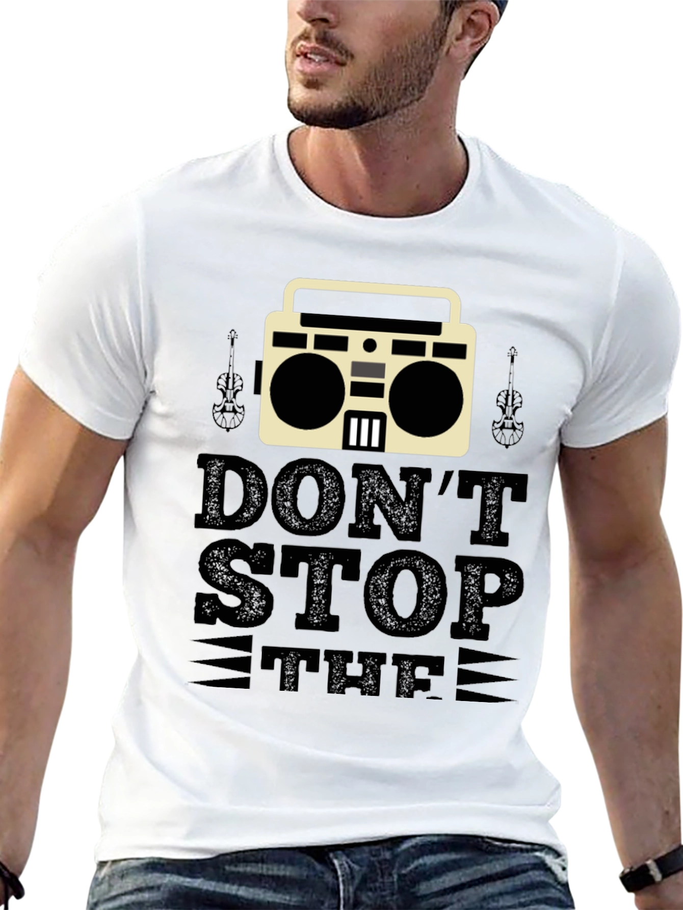 Dont Stop the Music Black T-Shirt