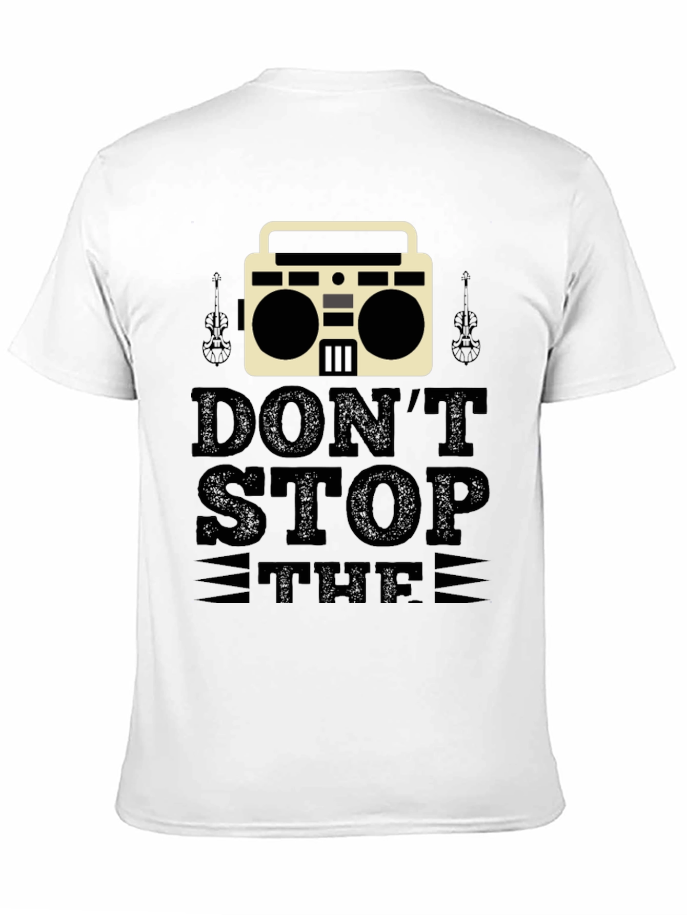 Dont Stop the Music Black T-Shirt
