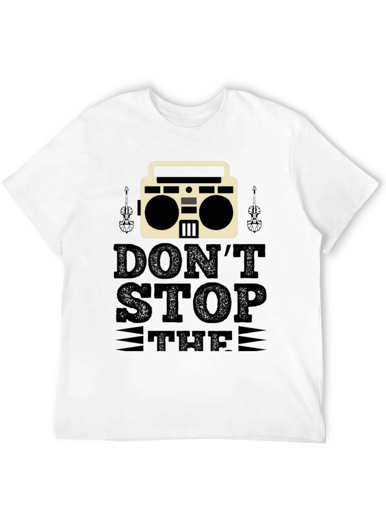 Dont Stop the Music Black T-Shirt