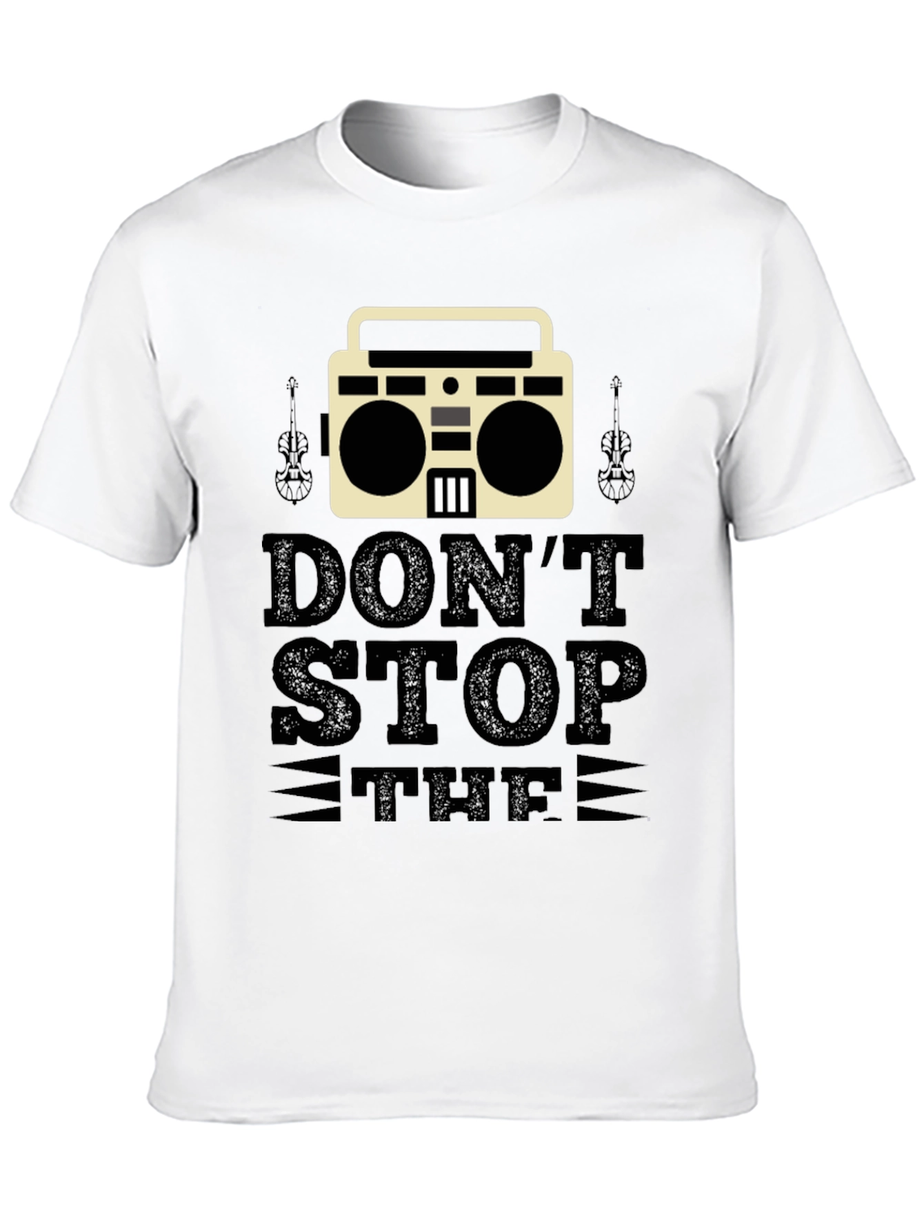 Dont Stop the Music Black T-Shirt