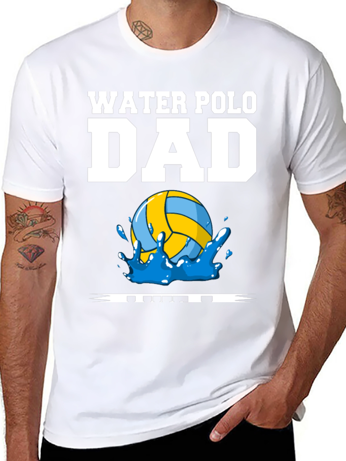 Water Polo Dad Graphic T-Shirt