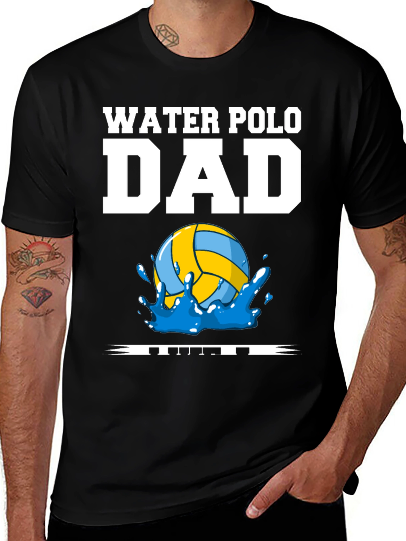 Water Polo Dad Graphic T-Shirt