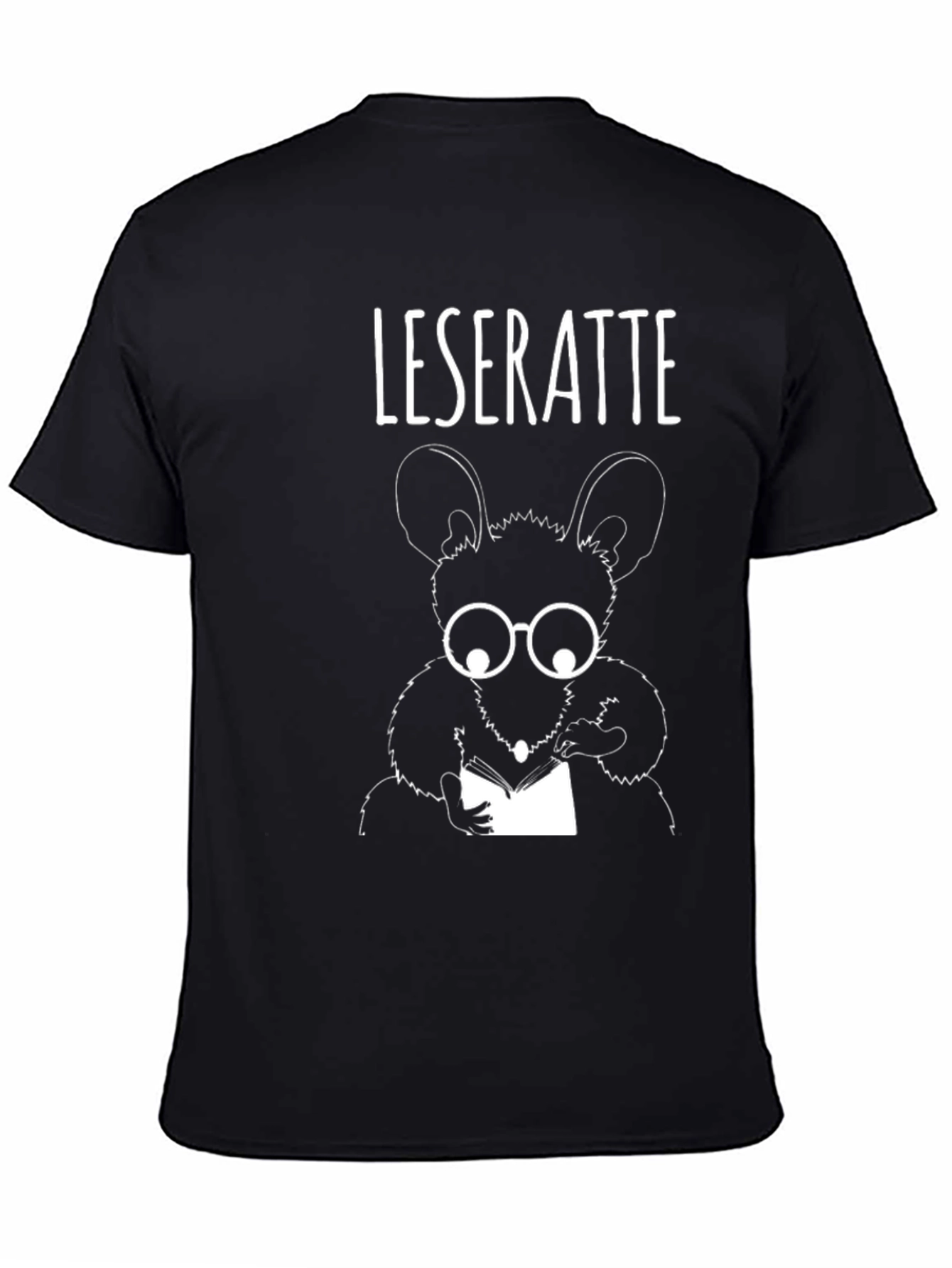 Leseratte T-Shirt - Bookworm Rat Tee