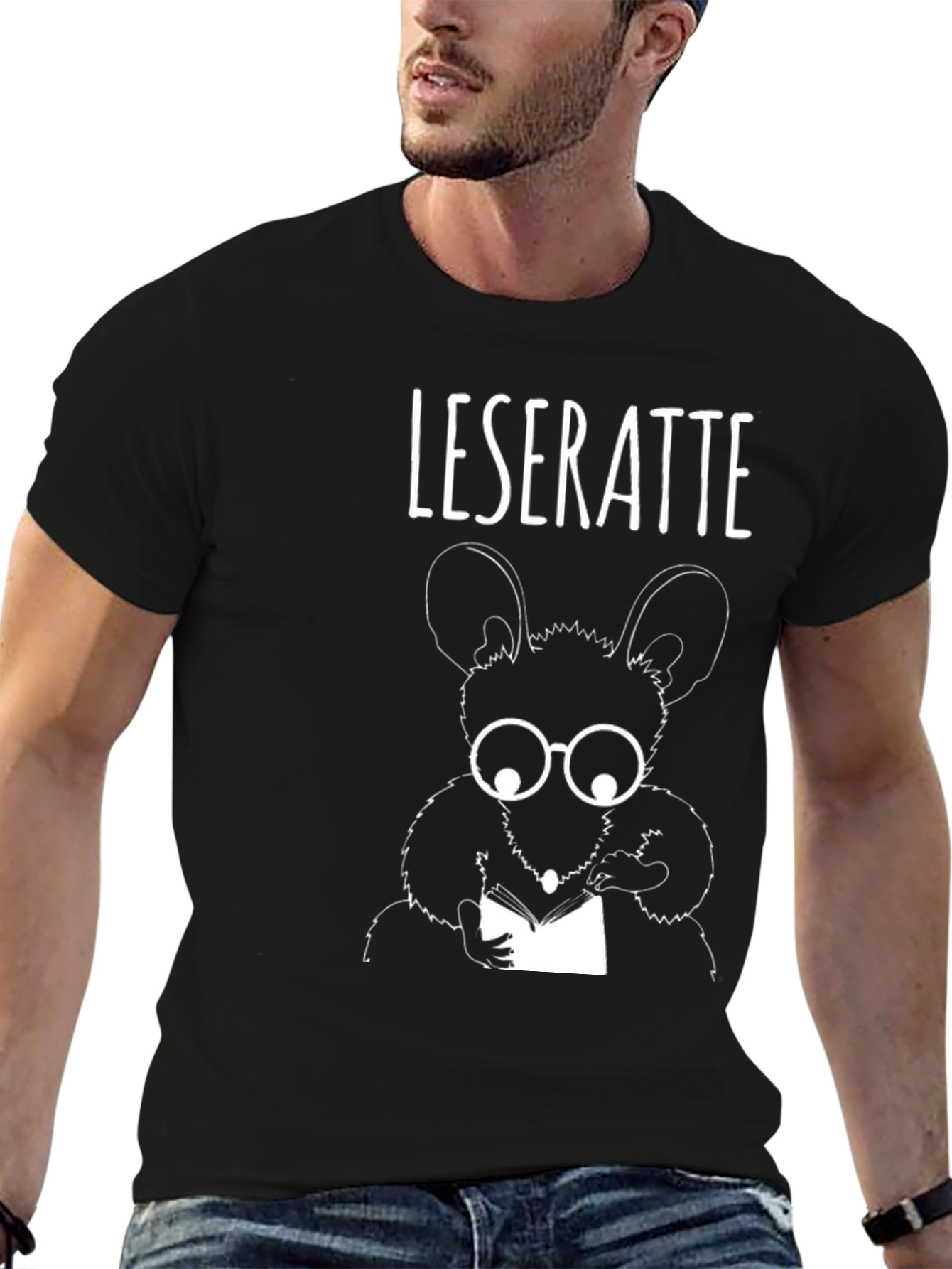 Leseratte T-Shirt - Bookworm Rat Tee