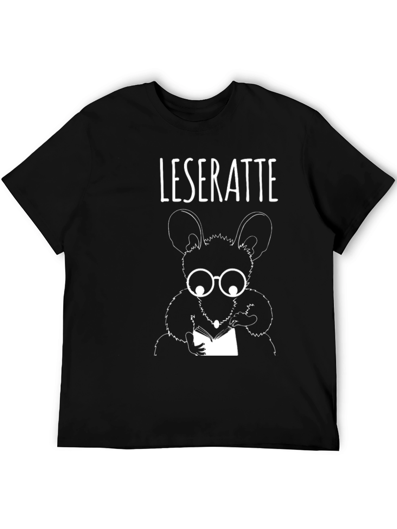 Leseratte T-Shirt - Bookworm Rat Tee
