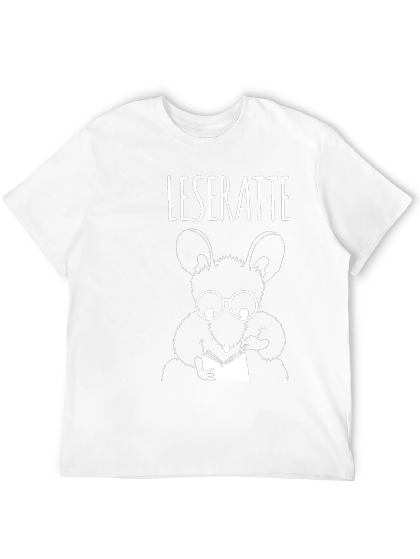 Leseratte T-Shirt - Bookworm Rat Tee