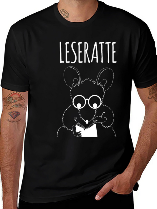 Leseratte T-Shirt - Bookworm Rat Tee