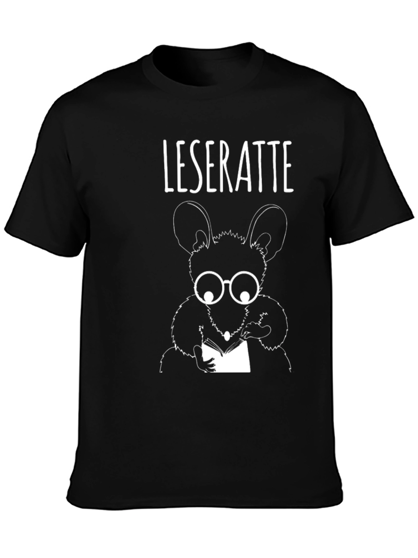 Leseratte T-Shirt - Bookworm Rat Tee