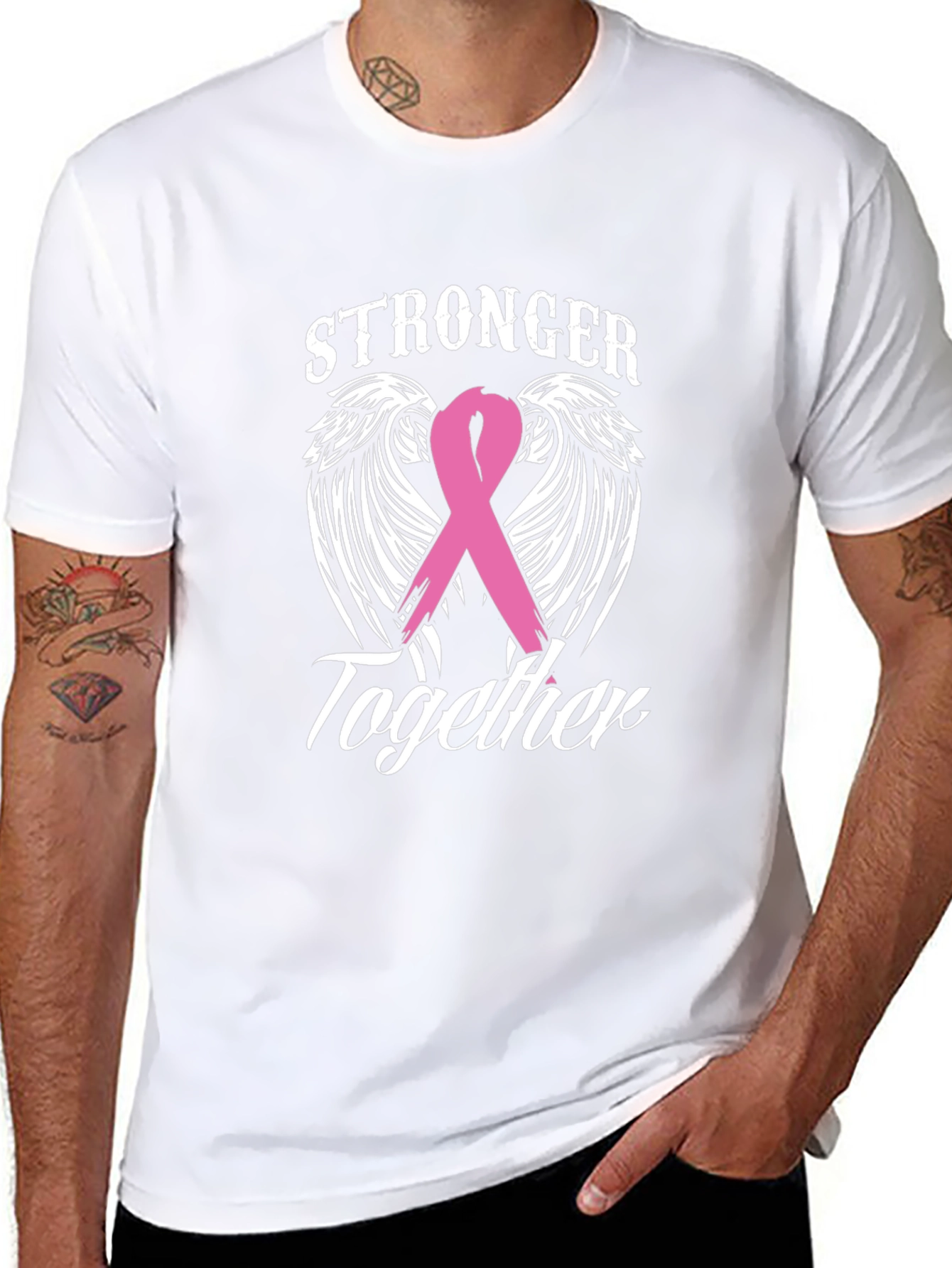 Stronger Together Breast Cancer Awareness Tee