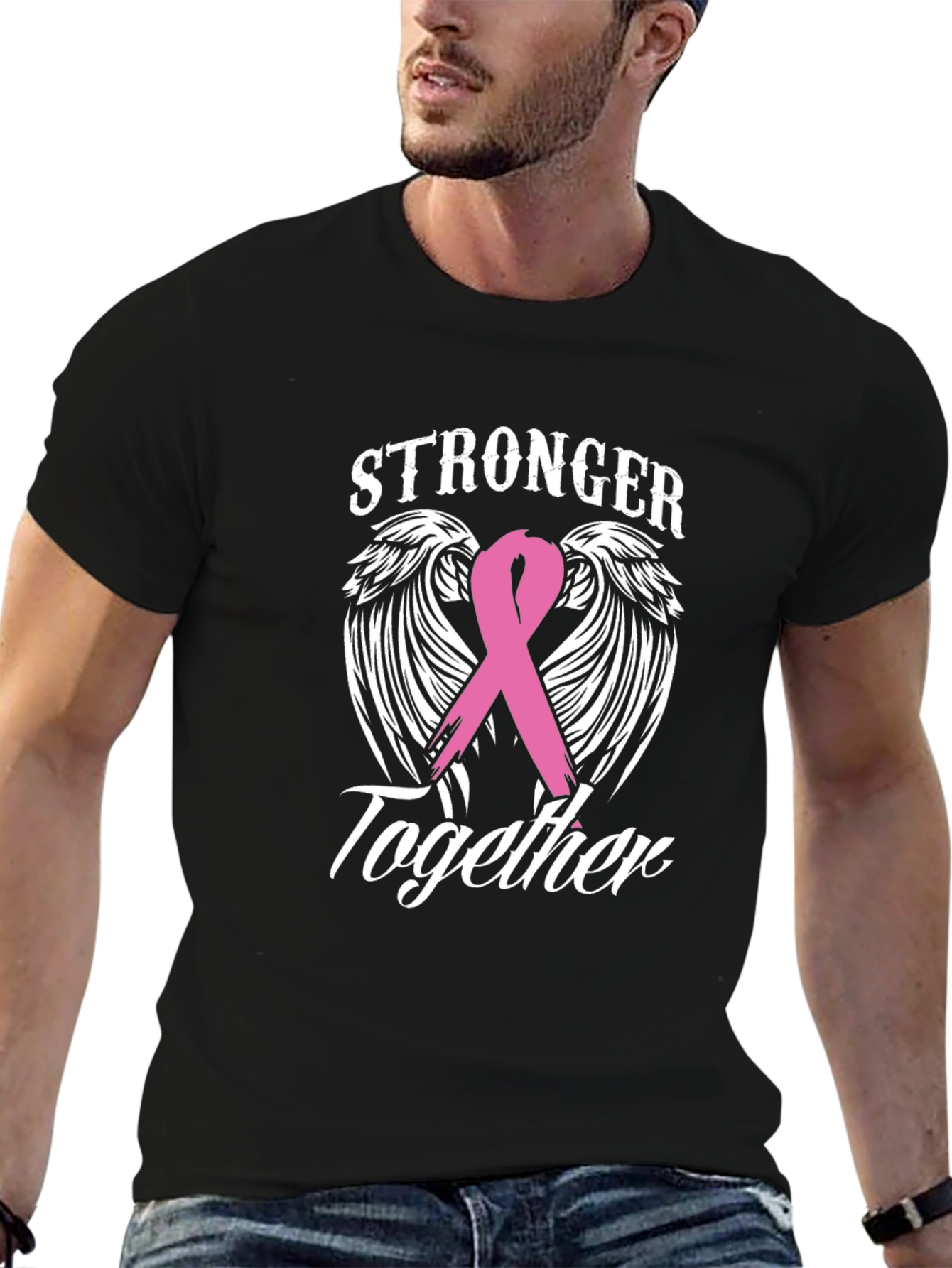 Stronger Together Breast Cancer Awareness Tee
