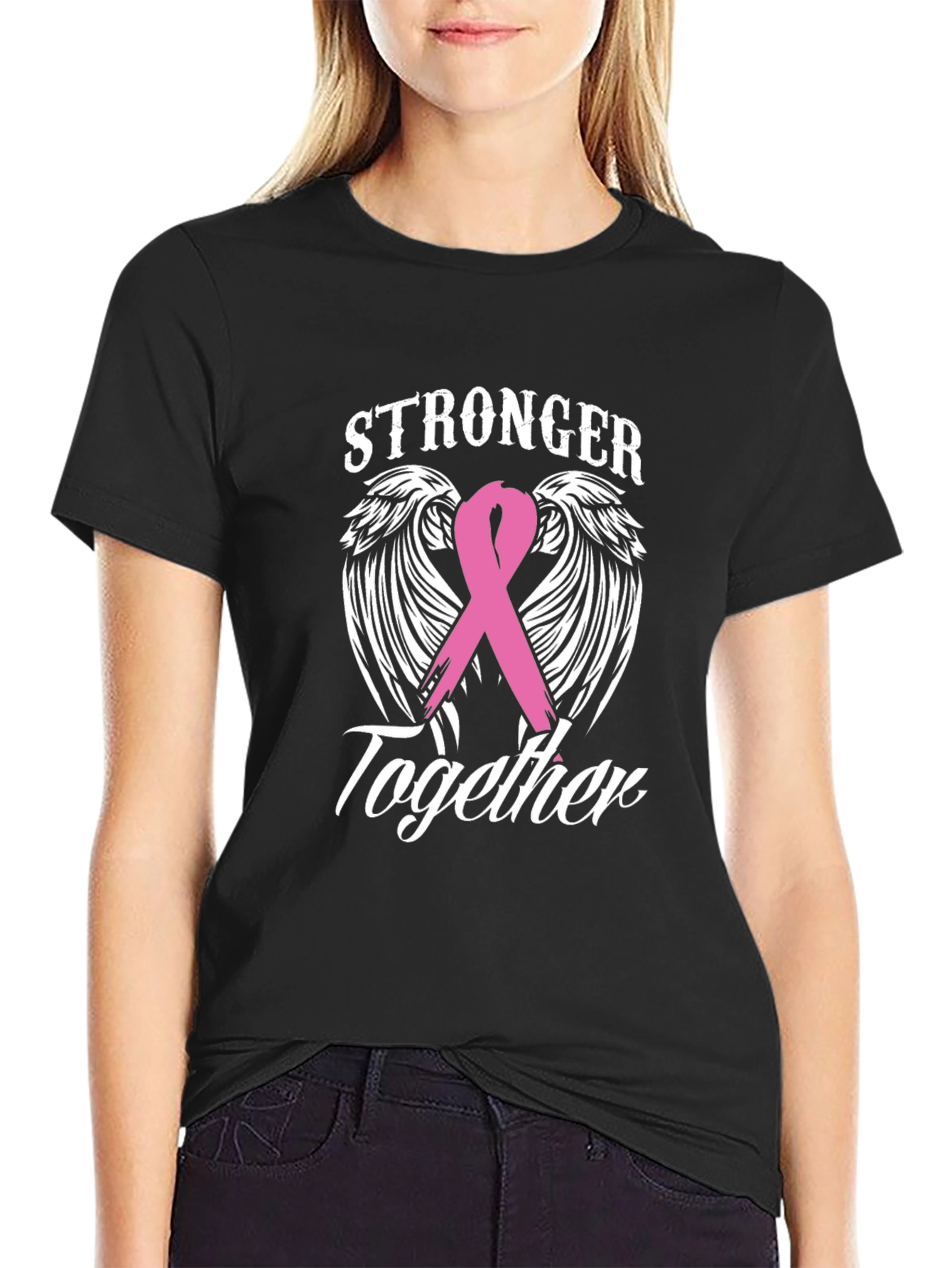 Stronger Together Breast Cancer Awareness Tee