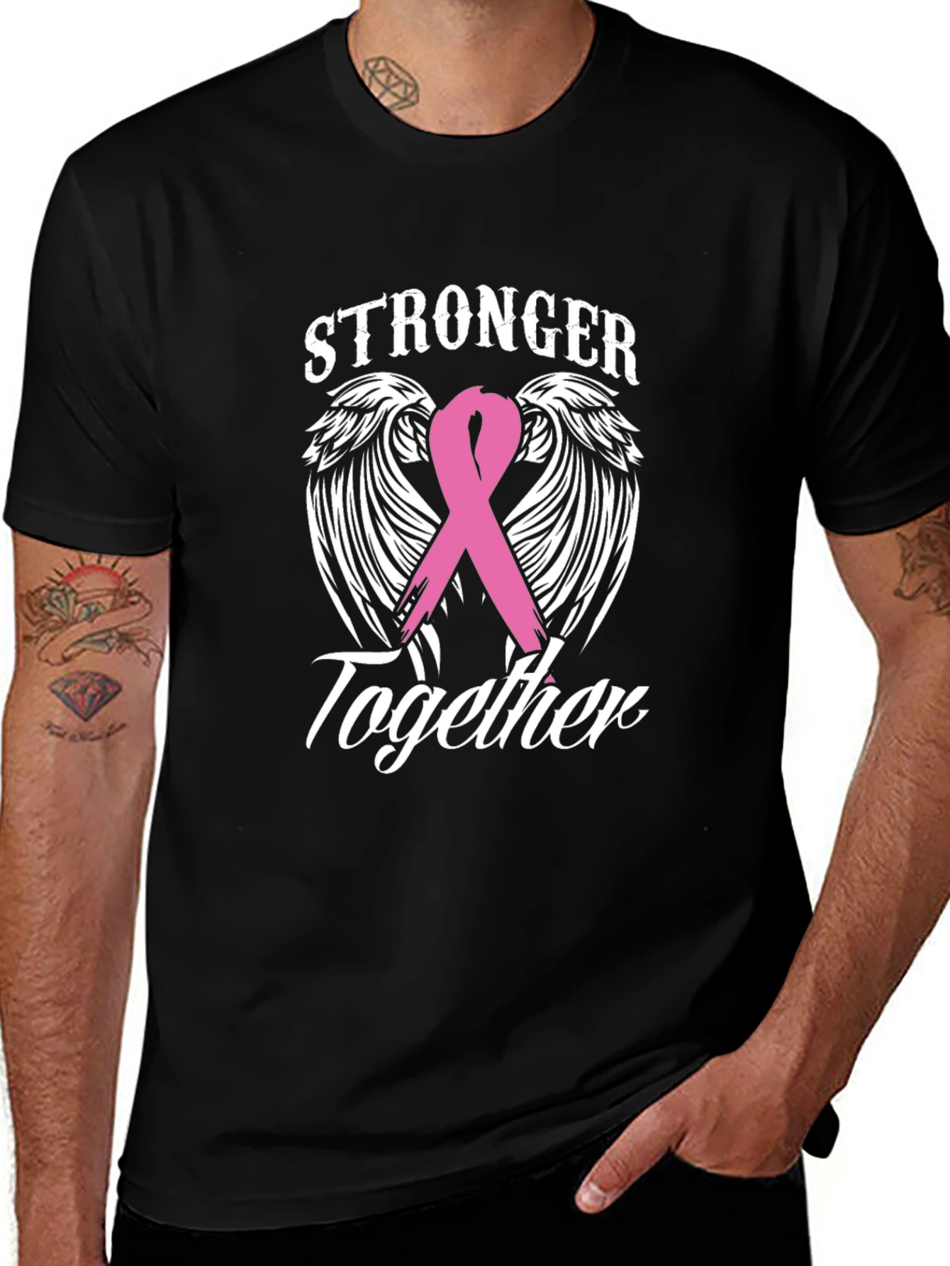 Stronger Together Breast Cancer Awareness Tee