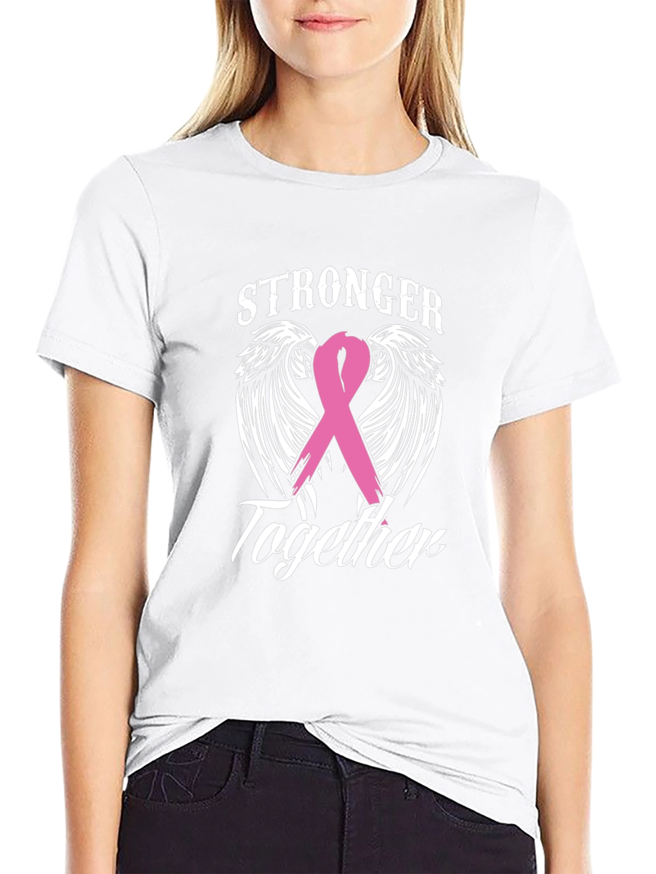 Stronger Together Breast Cancer Awareness Tee
