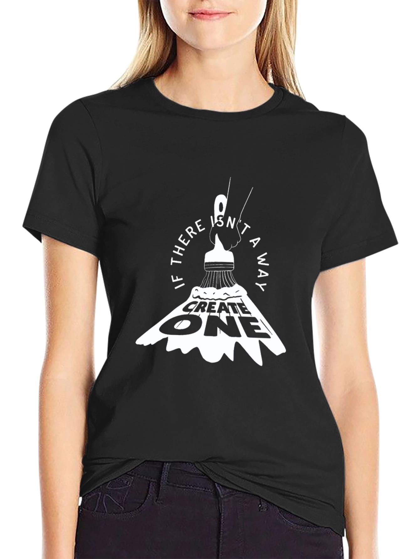 Create One Graphic Tee - Inspiring Brush Stroke Design