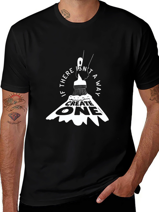 Create One Graphic Tee - Inspiring Brush Stroke Design