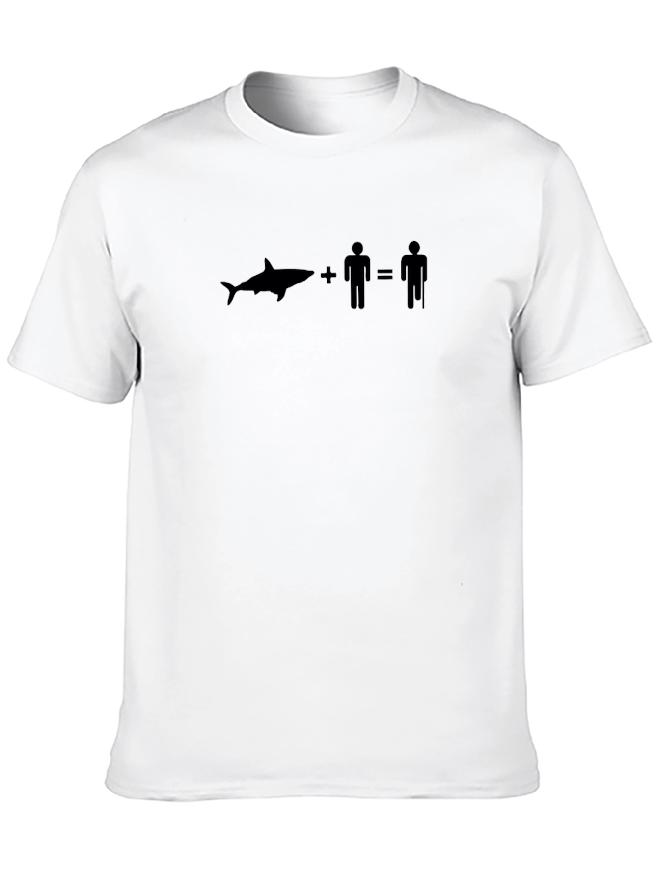 Shark Plus Man Equals Old Man T-Shirt