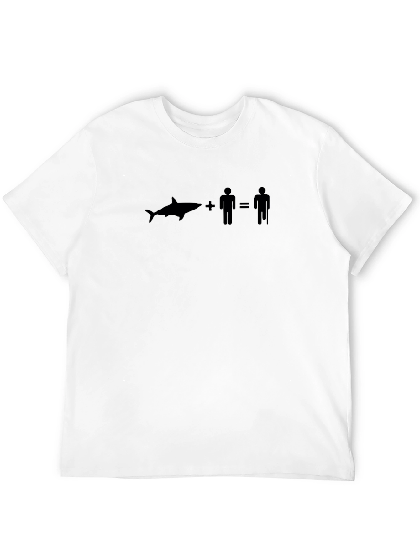 Shark Plus Man Equals Old Man T-Shirt