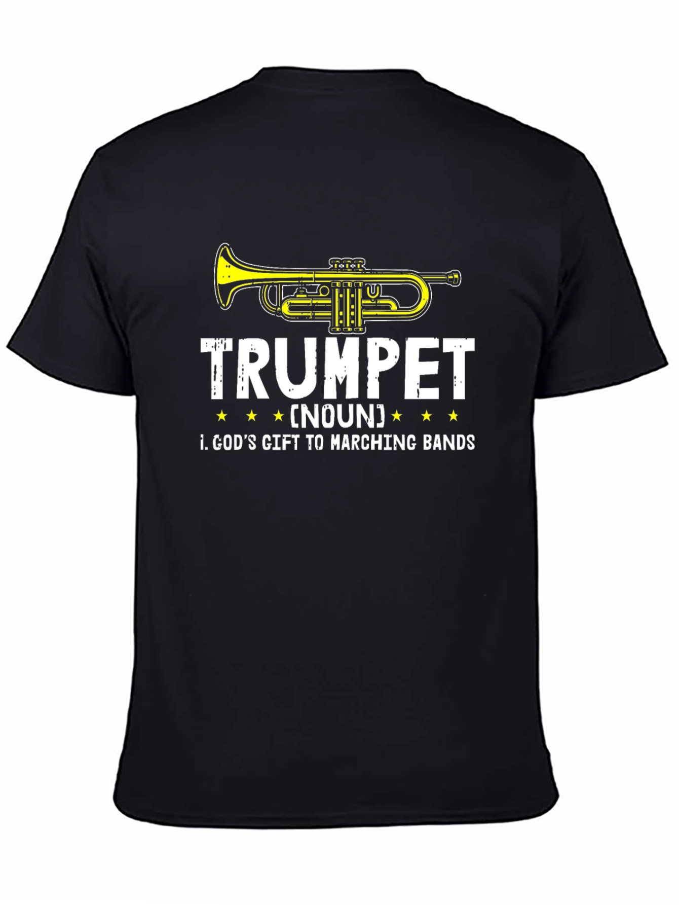 Trumpet Gods Gift Marching Band Black T-Shirt