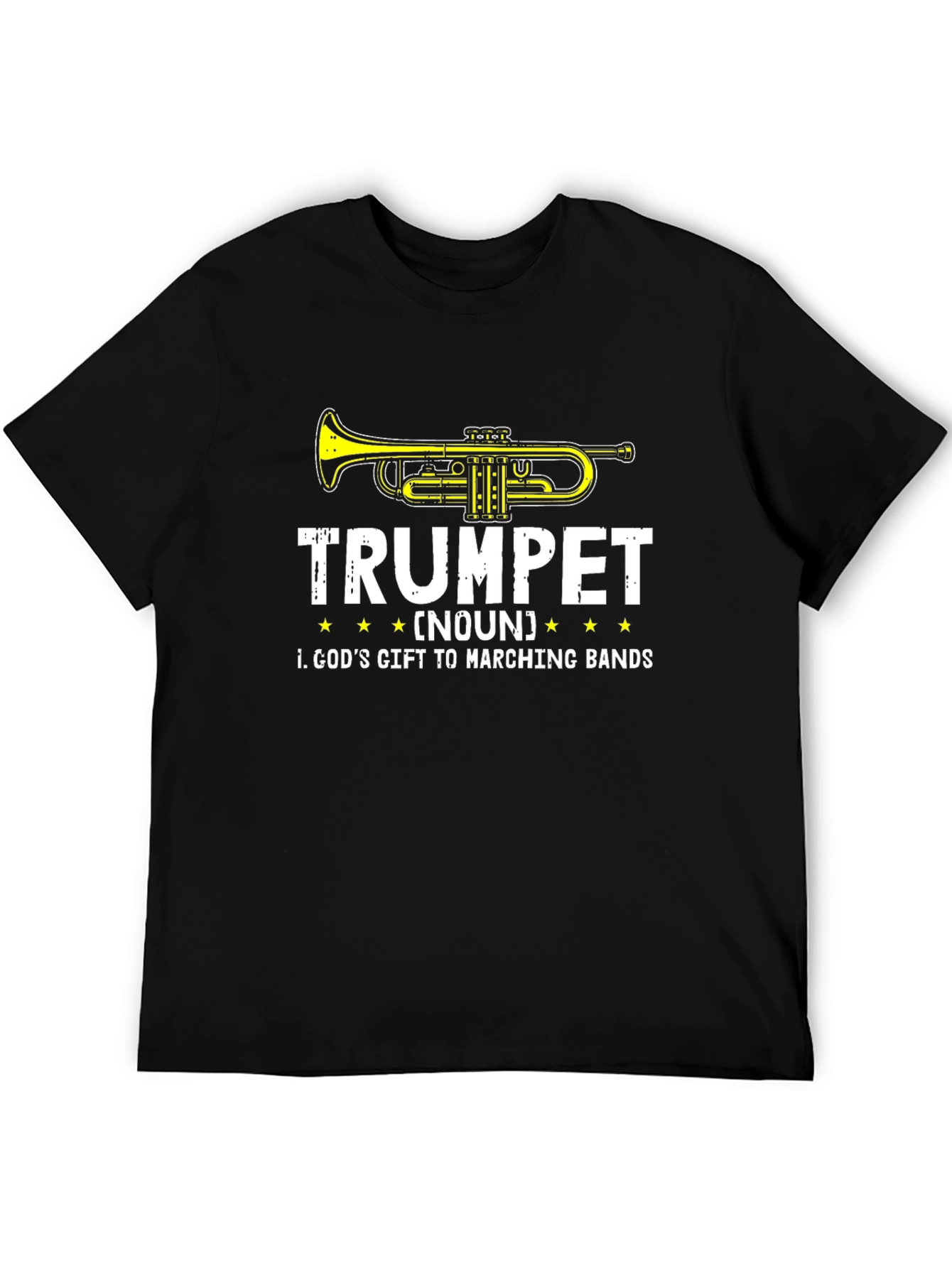 Trumpet Gods Gift Marching Band Black T-Shirt