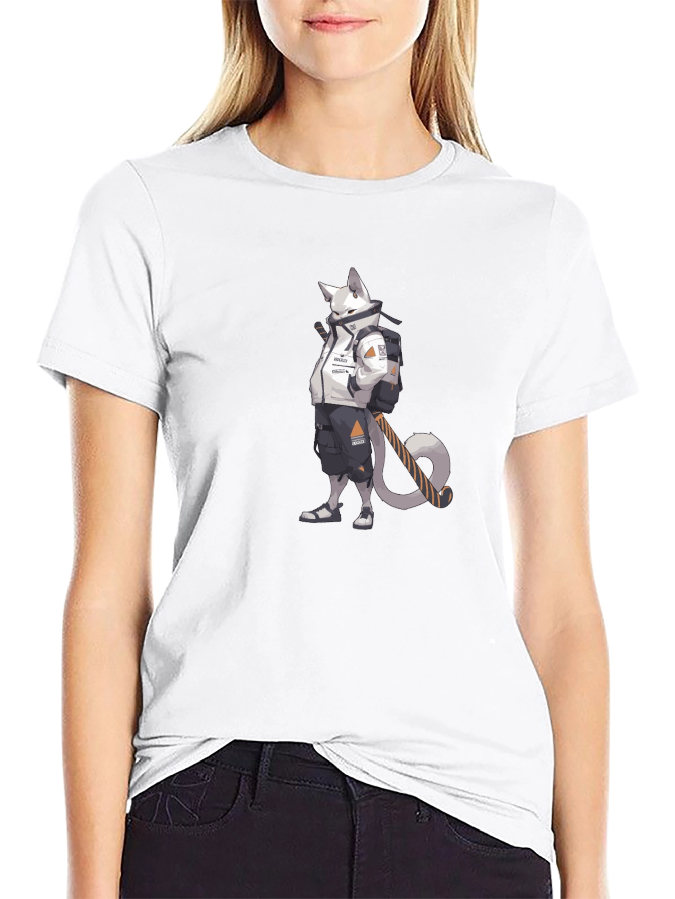 Cyberpunk Cat T-Shirt - Urban Style Tee
