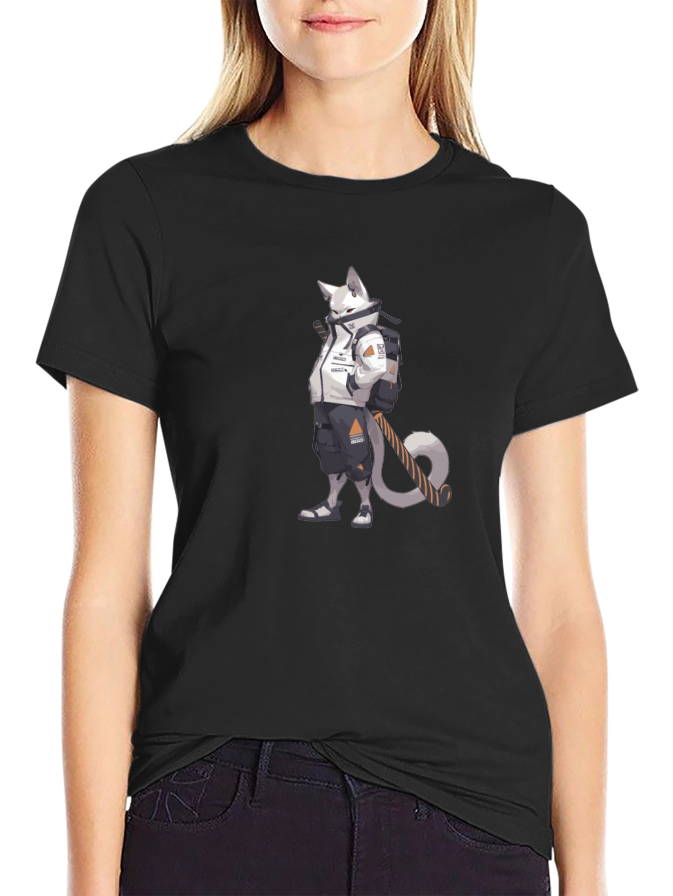 Cyberpunk Cat T-Shirt - Urban Style Tee