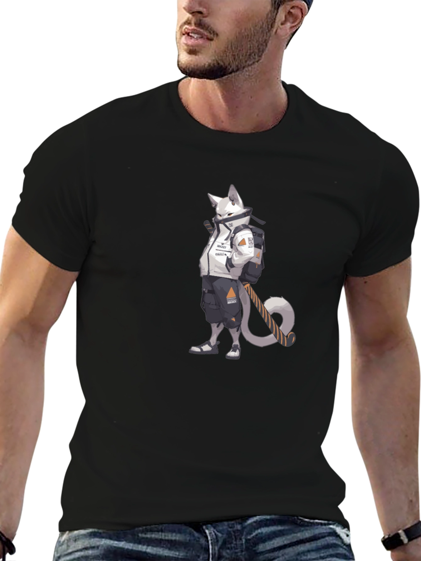 Cyberpunk Cat T-Shirt - Urban Style Tee