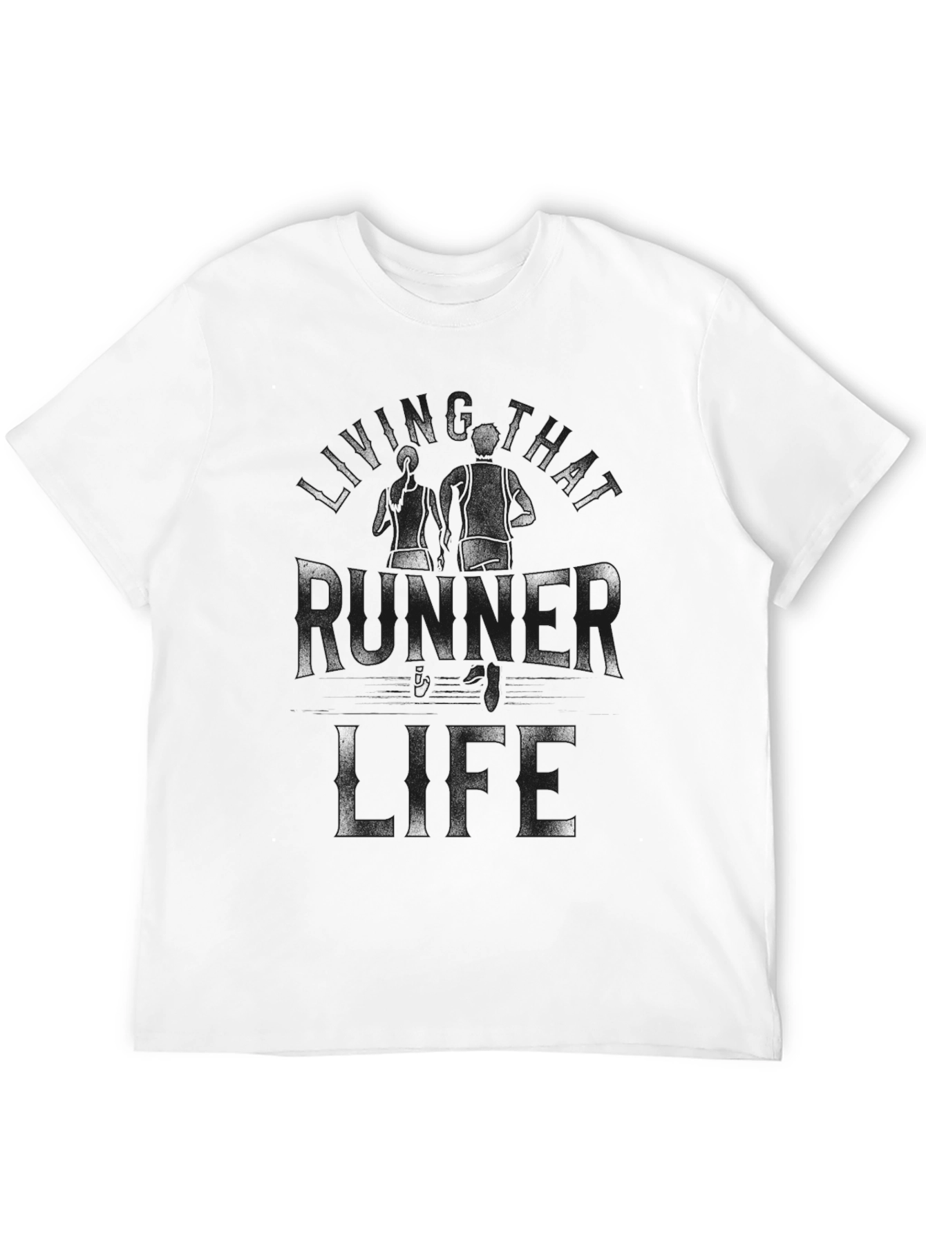 Runner Life Black T-Shirt - Athlete Graphic Tee