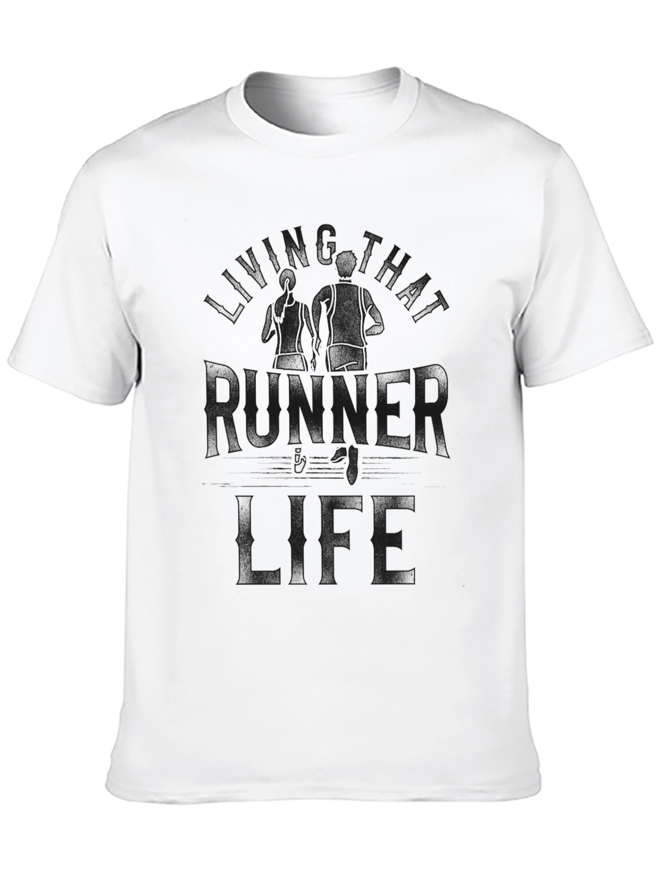 Runner Life Black T-Shirt - Athlete Graphic Tee