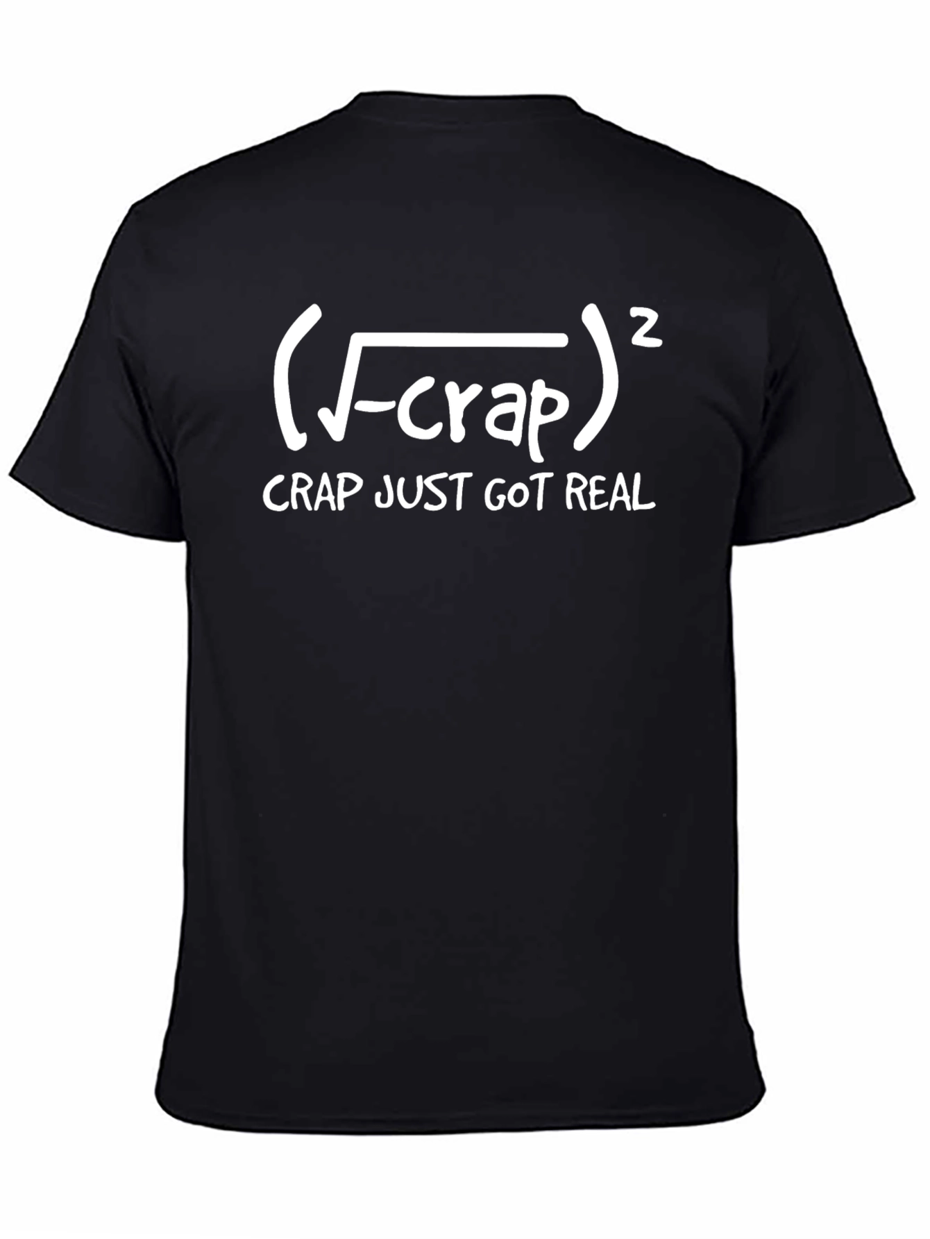 Funny Math Pun T-Shirt - Crap Just Got Real