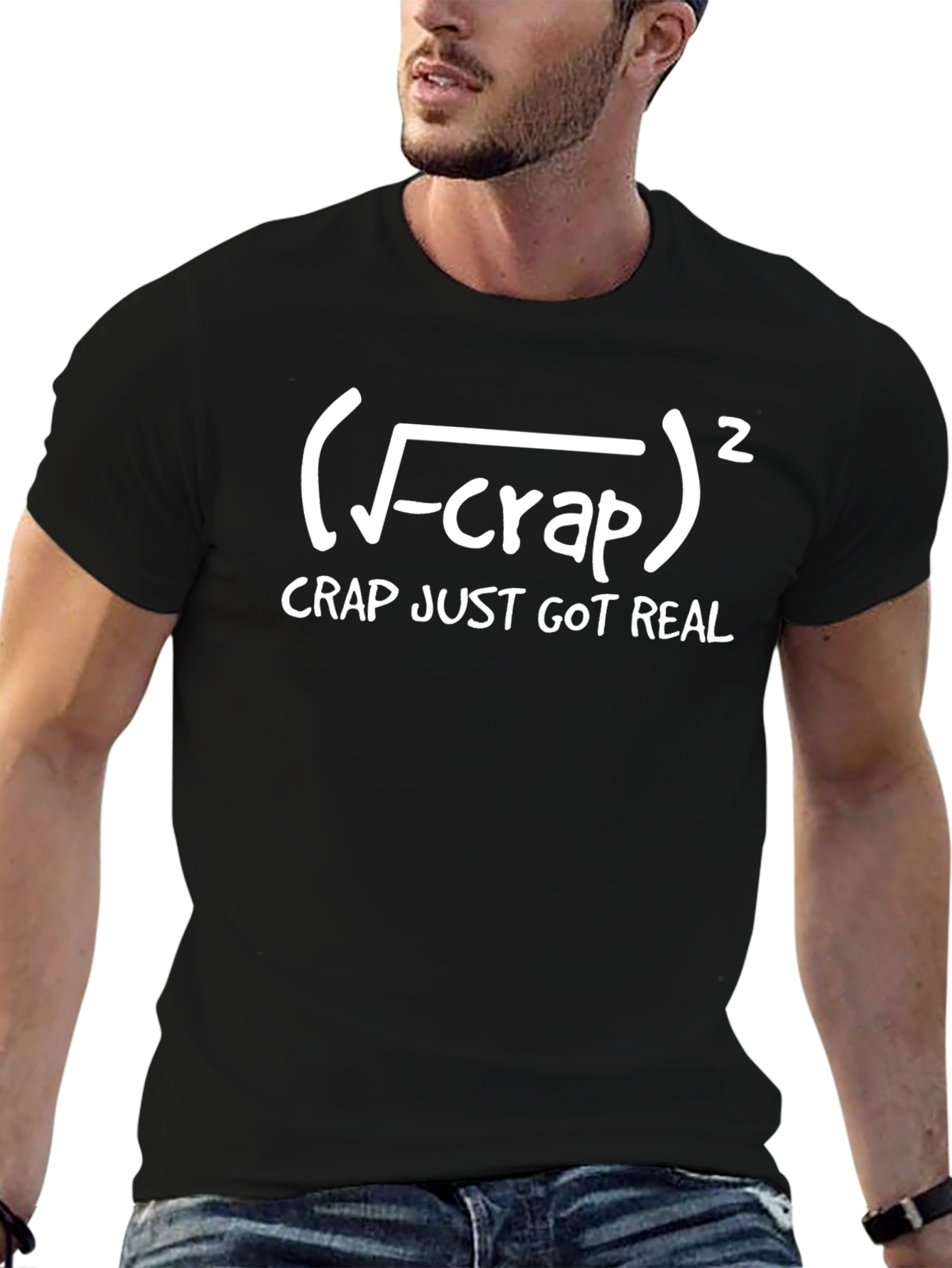 Funny Math Pun T-Shirt - Crap Just Got Real