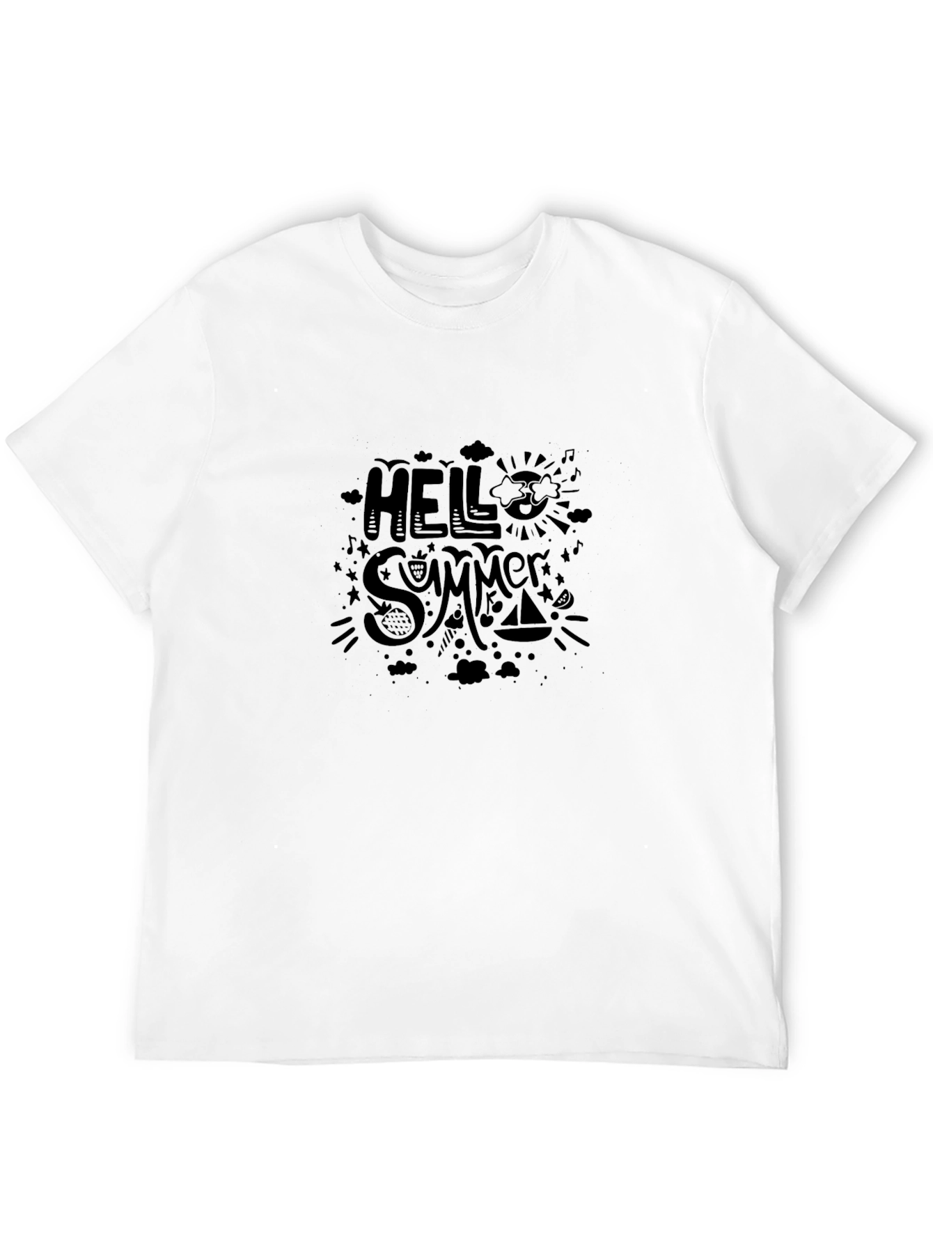 Hello Summer Graphic T-Shirt - Stylish Everyday Wear