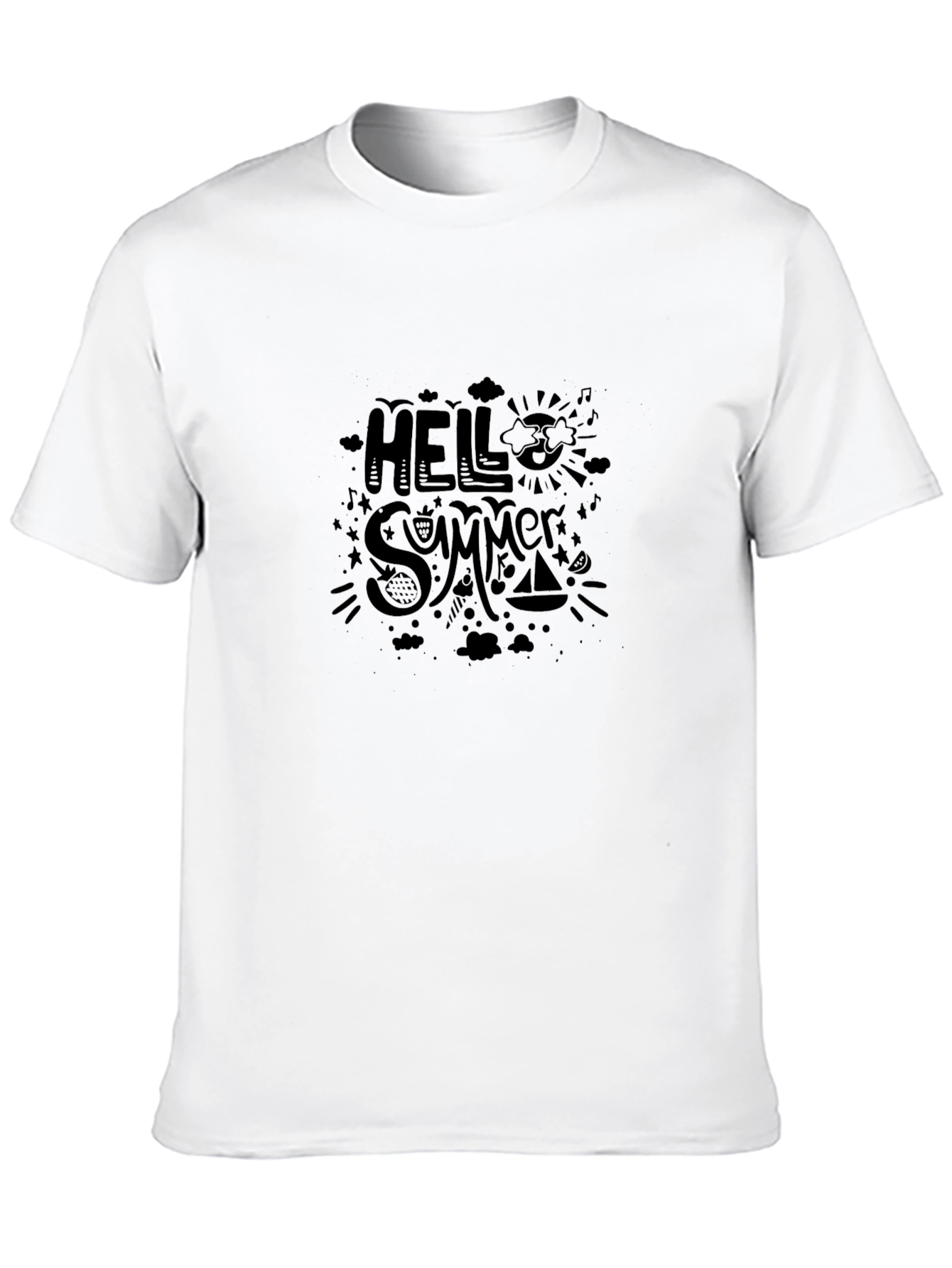 Hello Summer Graphic T-Shirt - Stylish Everyday Wear